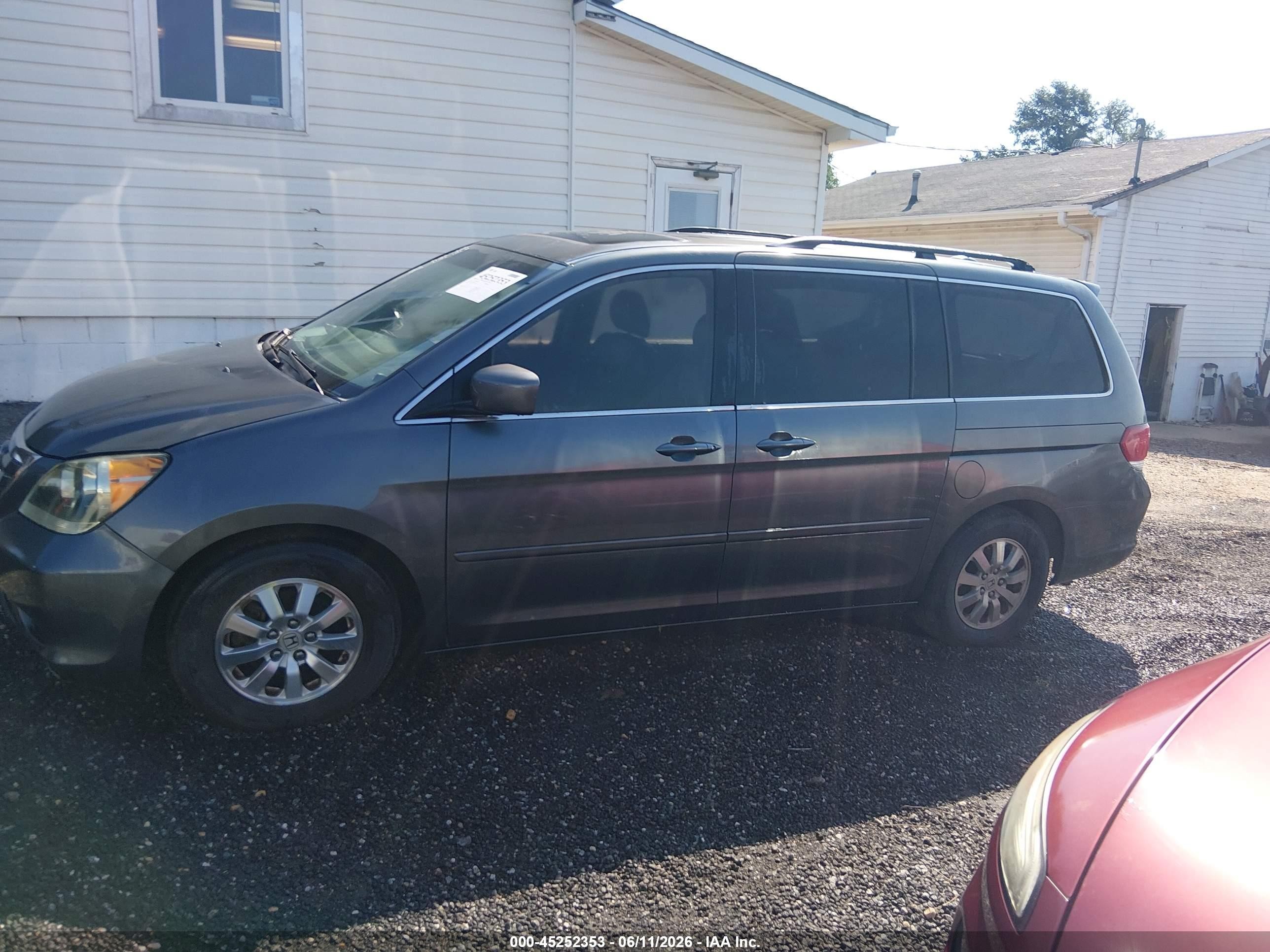 2010 Honda Odyssey Ex-l Gray vin: 5FNRL3H73AB054297
