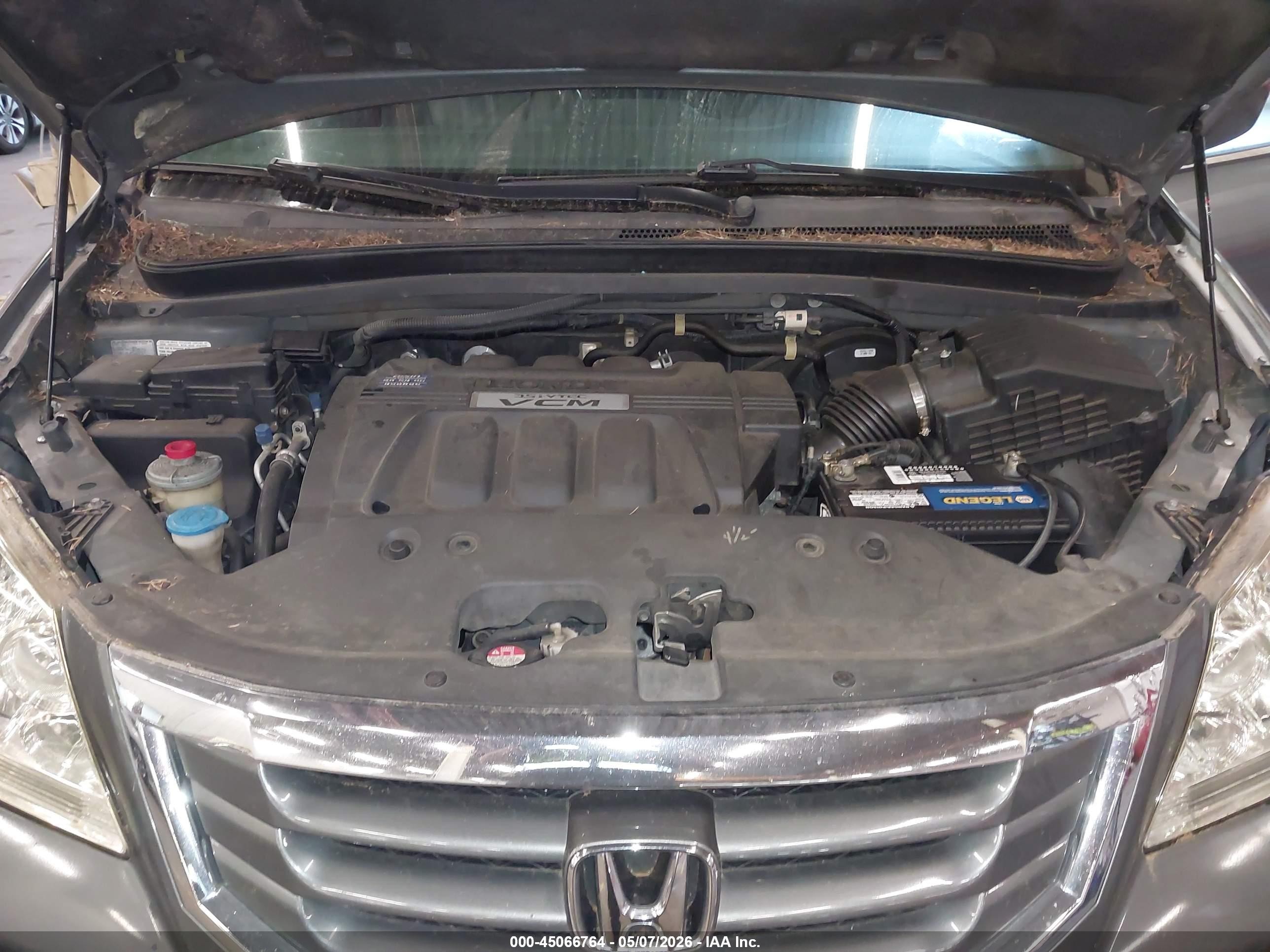 2010 Honda Odyssey Ex-l Gray vin: 5FNRL3H73AB085162