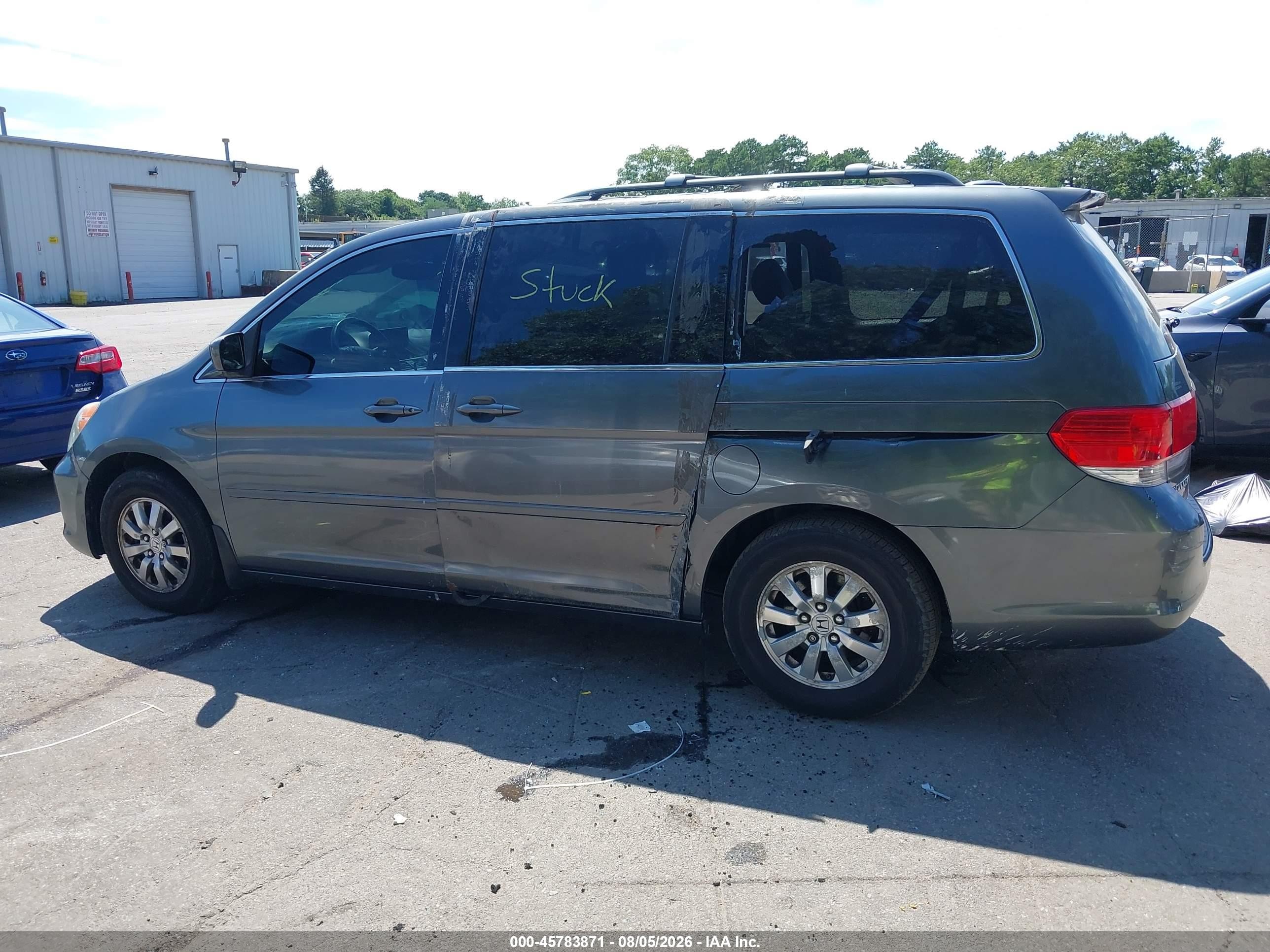 2010 Honda Odyssey Ex-l Gray vin: 5FNRL3H73AB085176