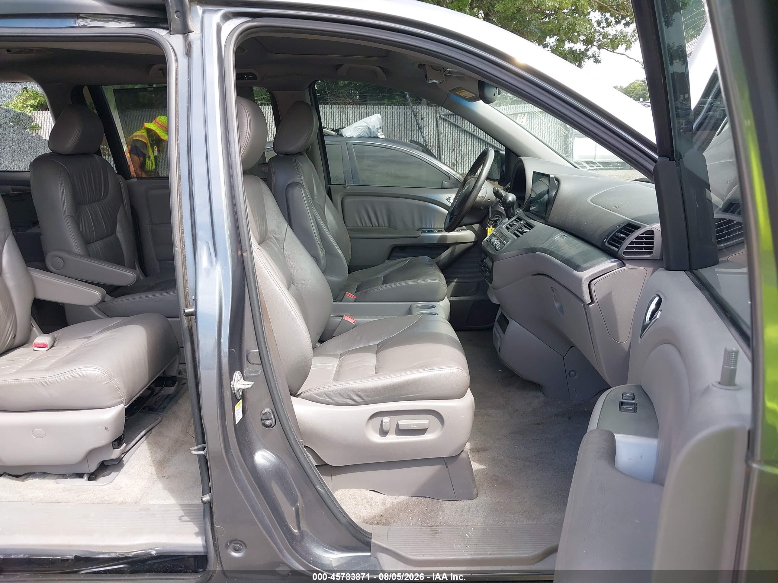 2010 Honda Odyssey Ex-l Gray vin: 5FNRL3H73AB085176