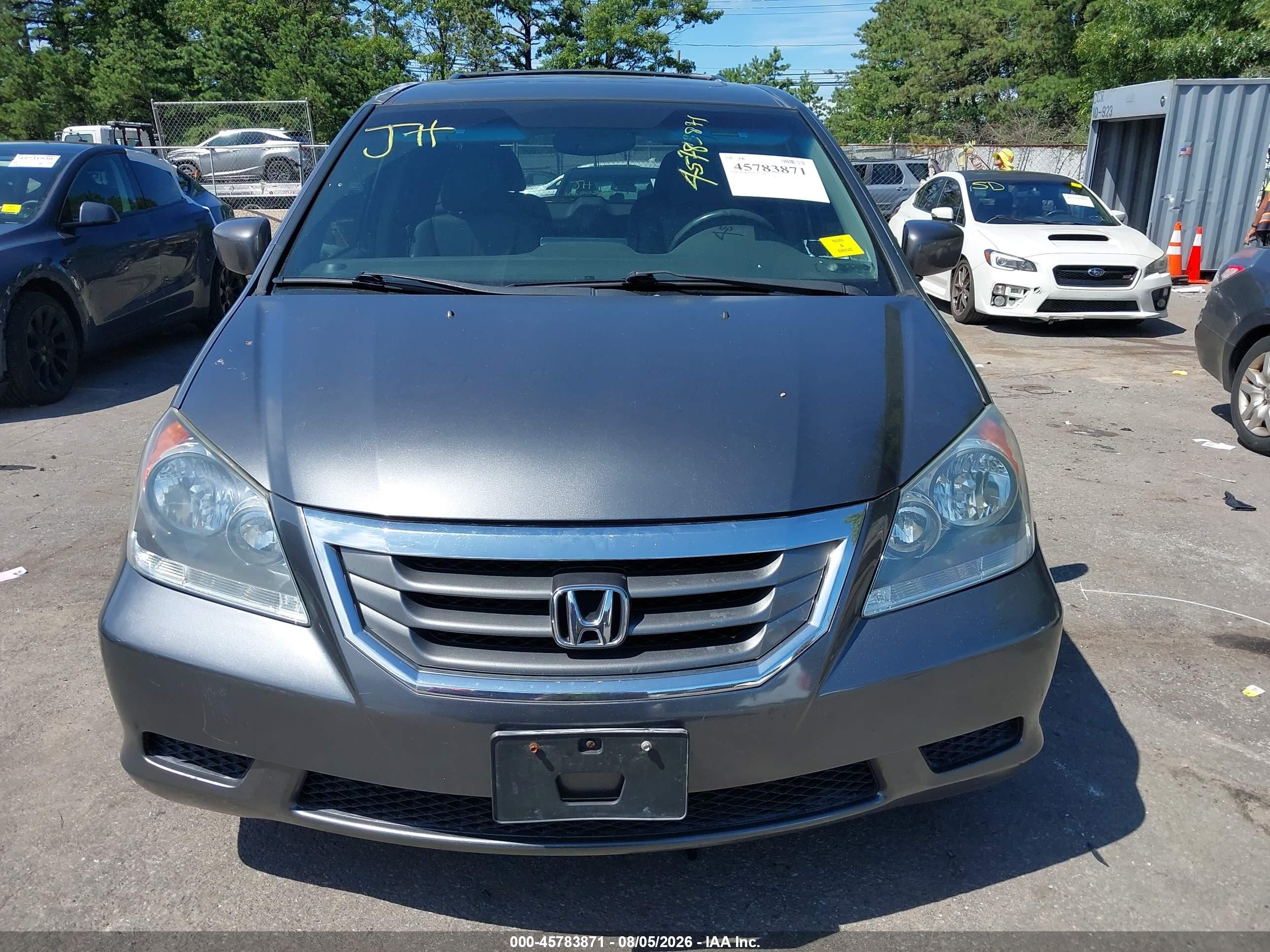 2010 Honda Odyssey Ex-l Gray vin: 5FNRL3H73AB085176
