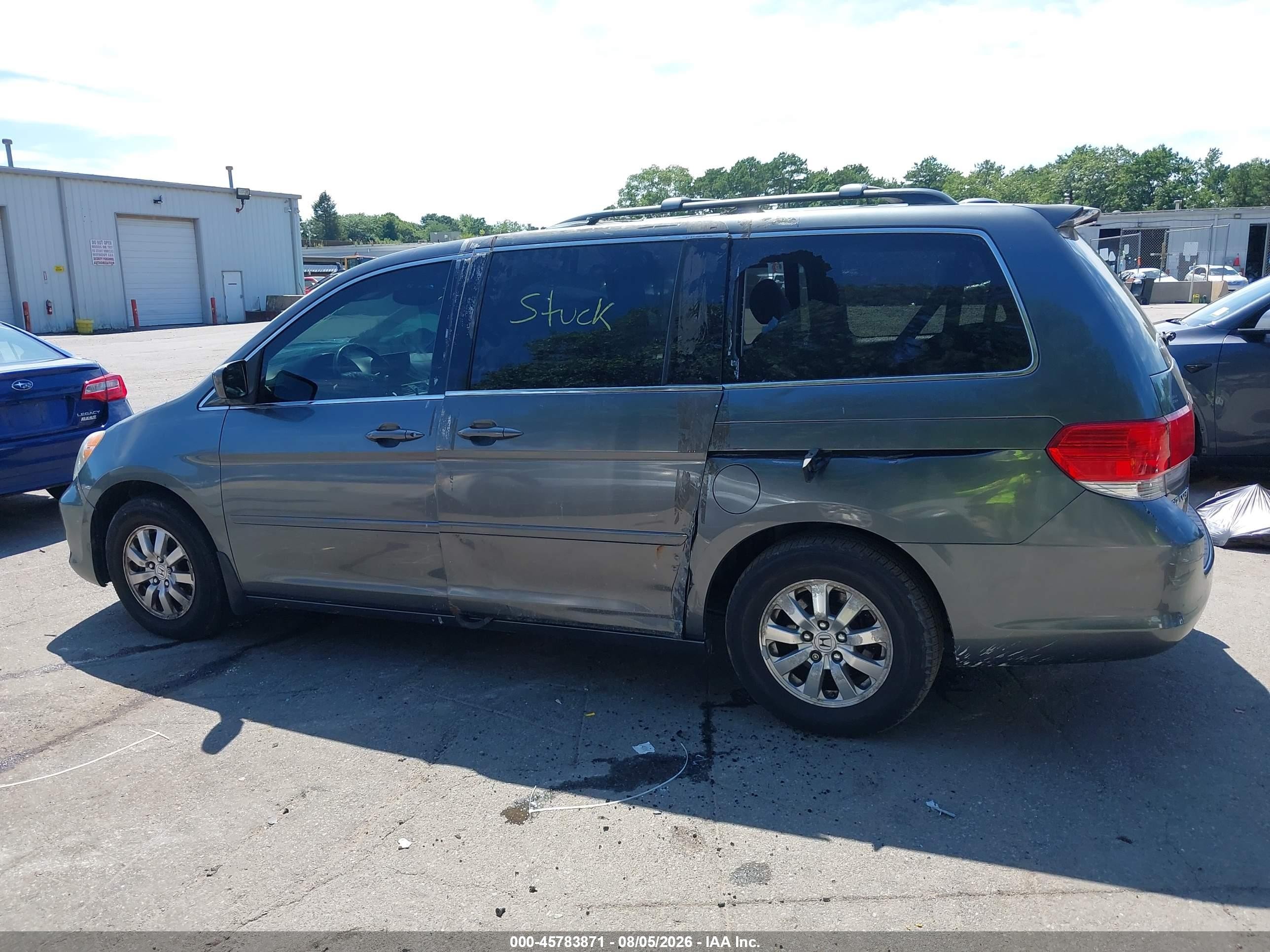 2010 Honda Odyssey Ex-l Gray vin: 5FNRL3H73AB085176