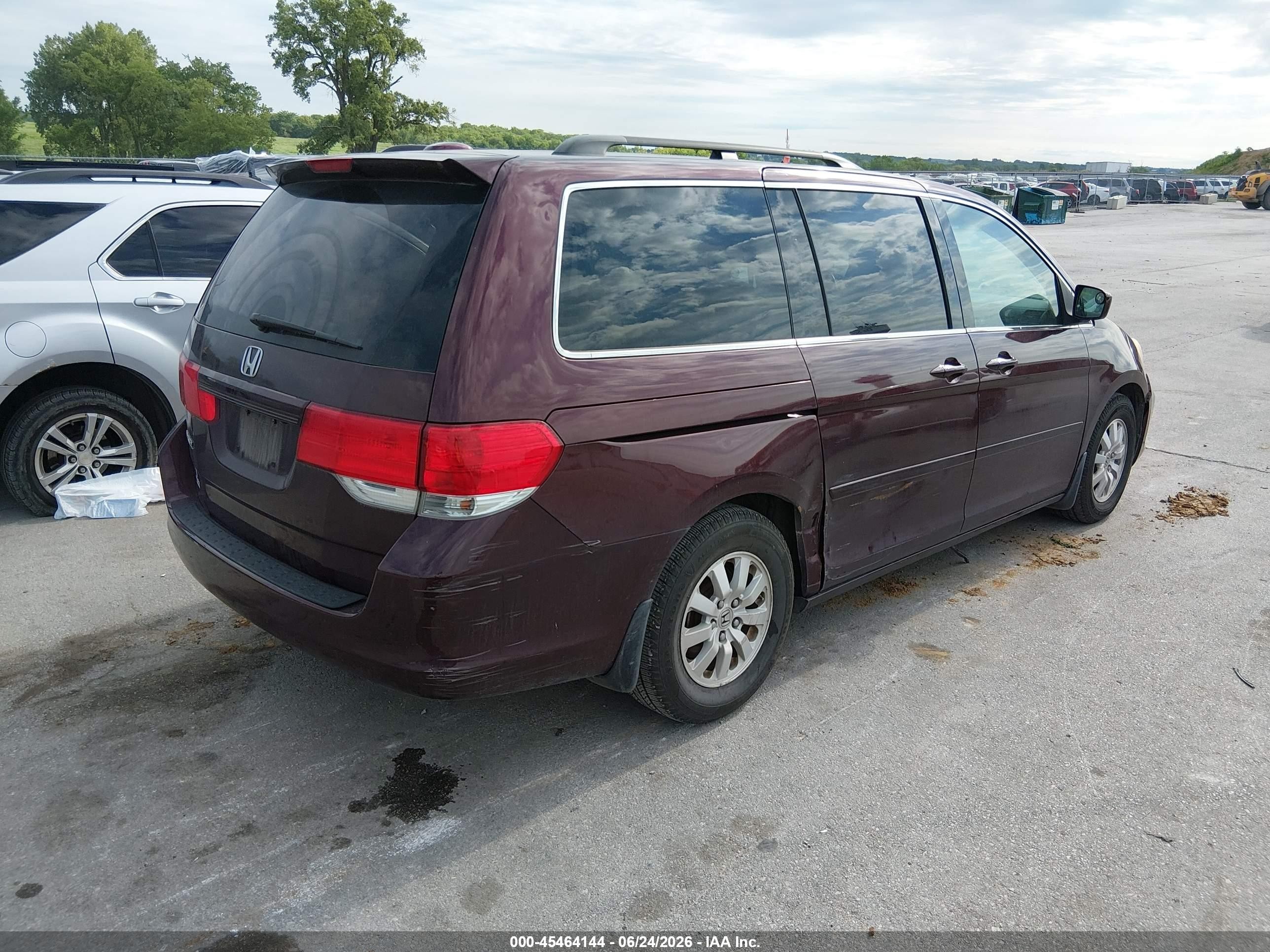 2010 Honda Odyssey Ex-l Maroon vin: 5FNRL3H73AB105605