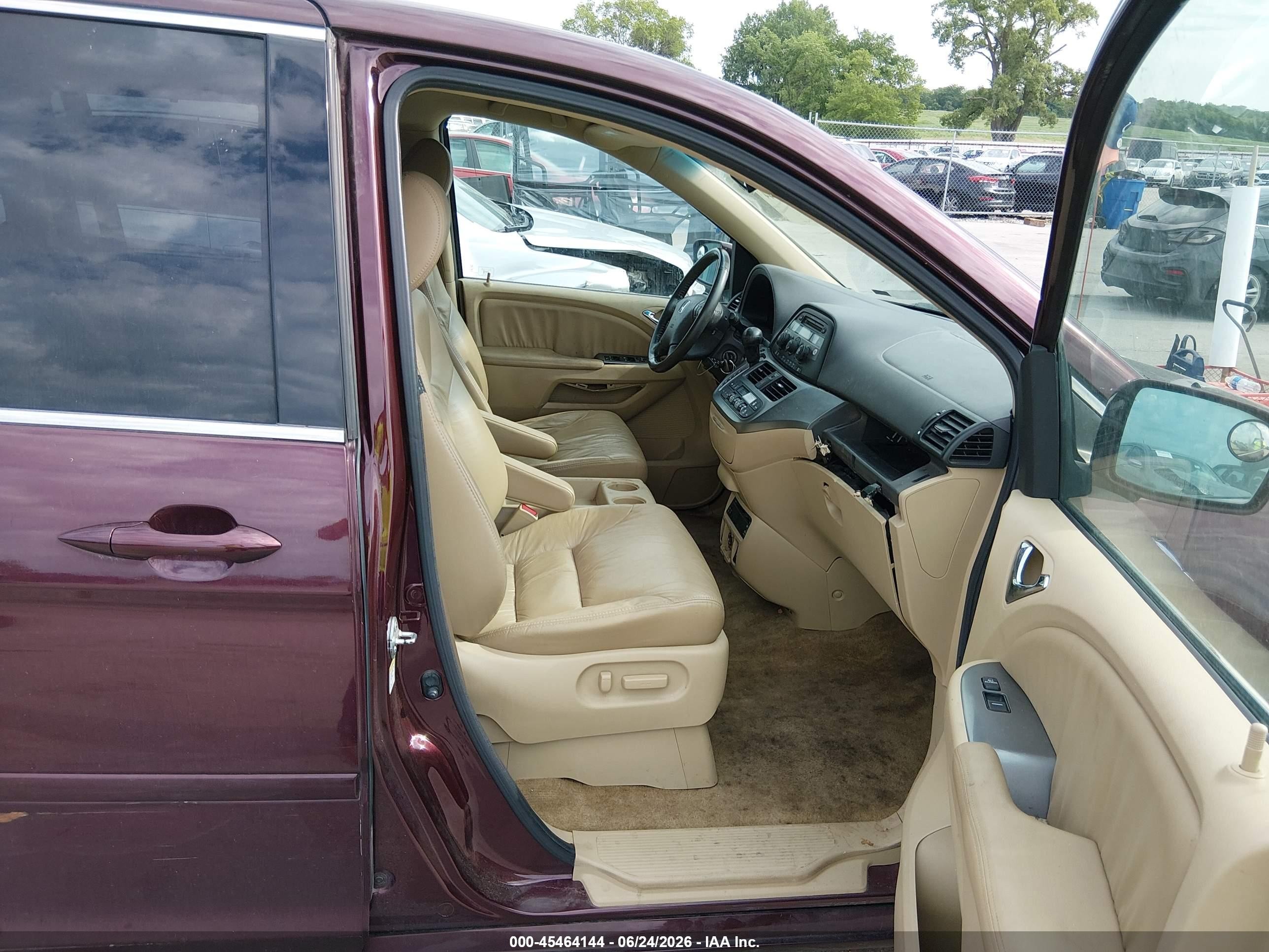 2010 Honda Odyssey Ex-l Maroon vin: 5FNRL3H73AB105605