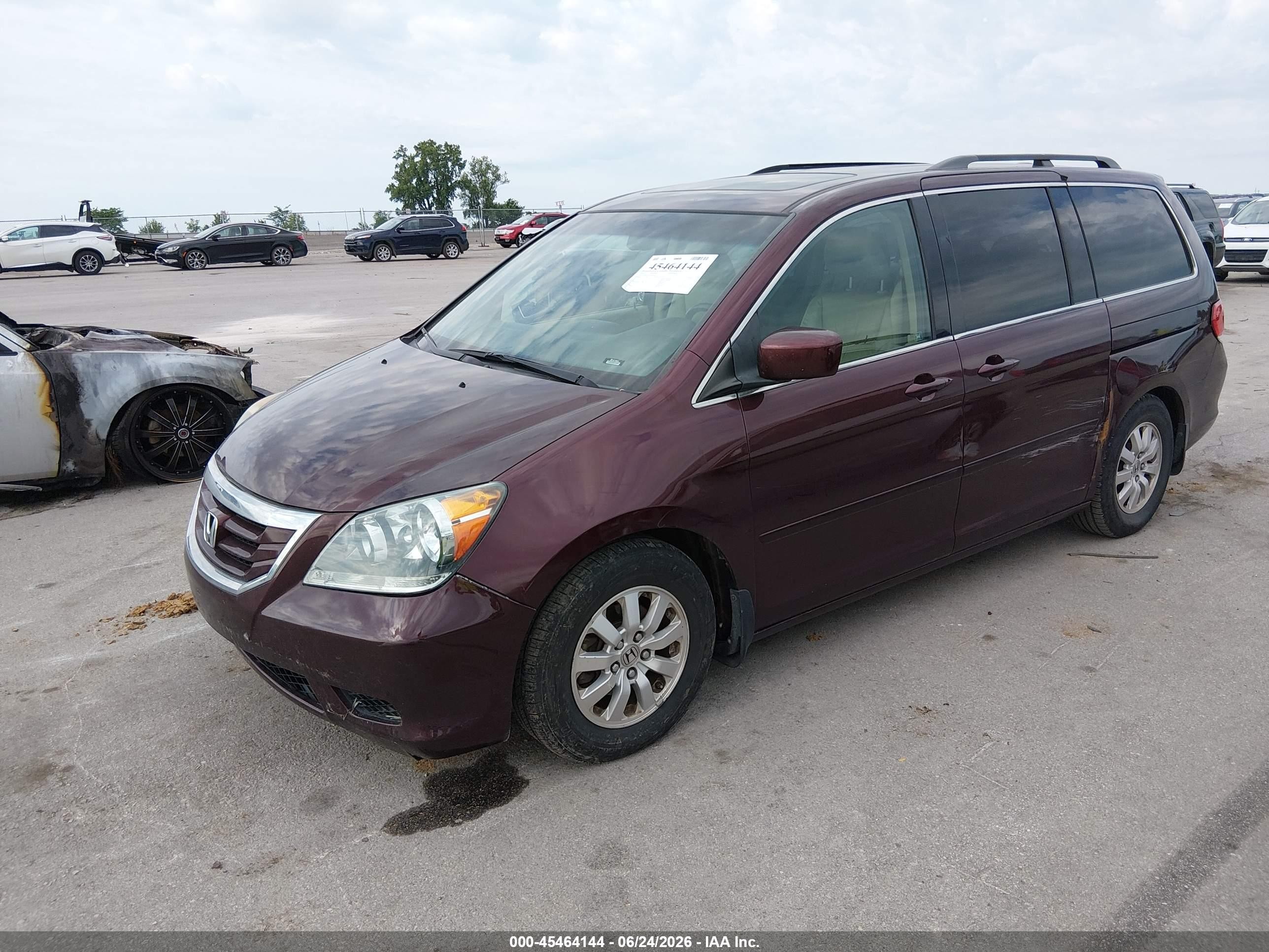 2010 Honda Odyssey Ex-l Maroon vin: 5FNRL3H73AB105605