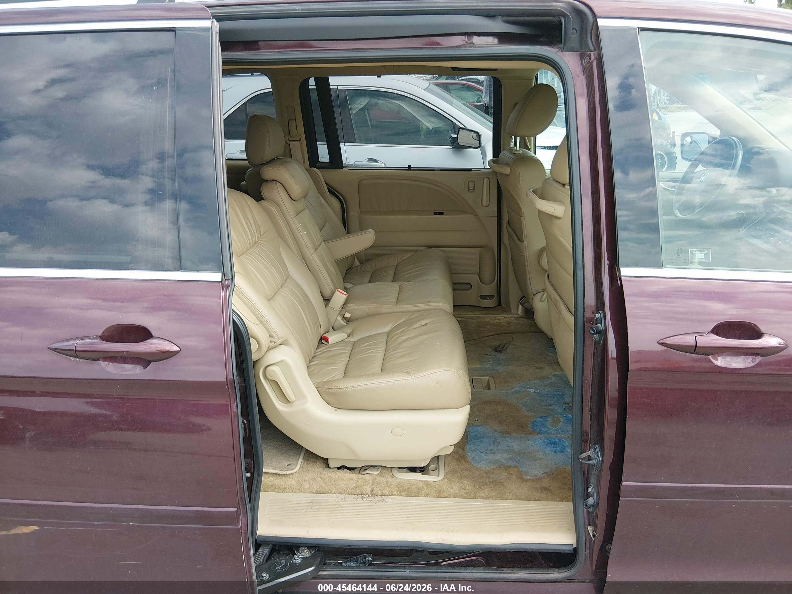 2010 Honda Odyssey Ex-l Maroon vin: 5FNRL3H73AB105605