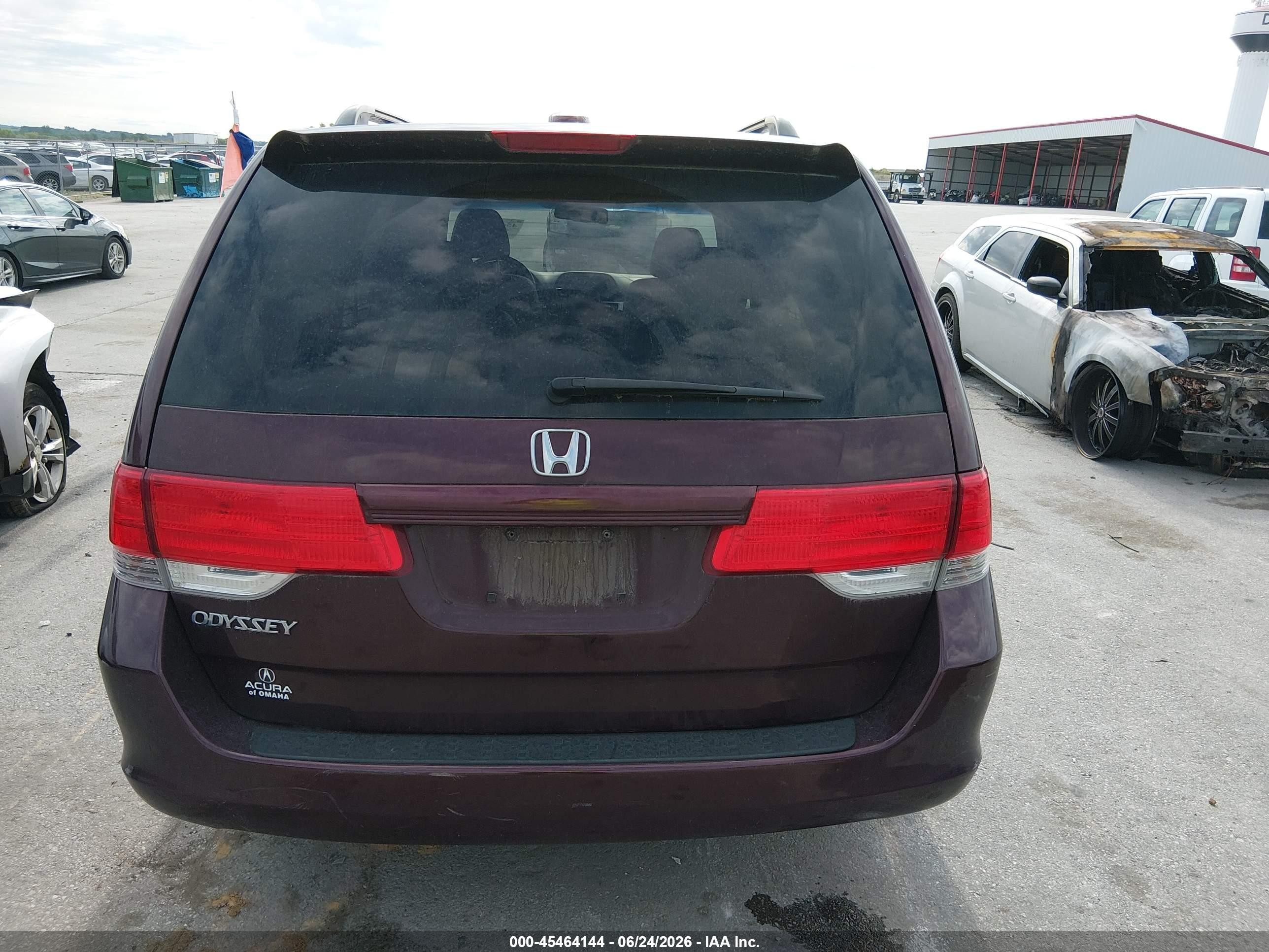 2010 Honda Odyssey Ex-l Maroon vin: 5FNRL3H73AB105605