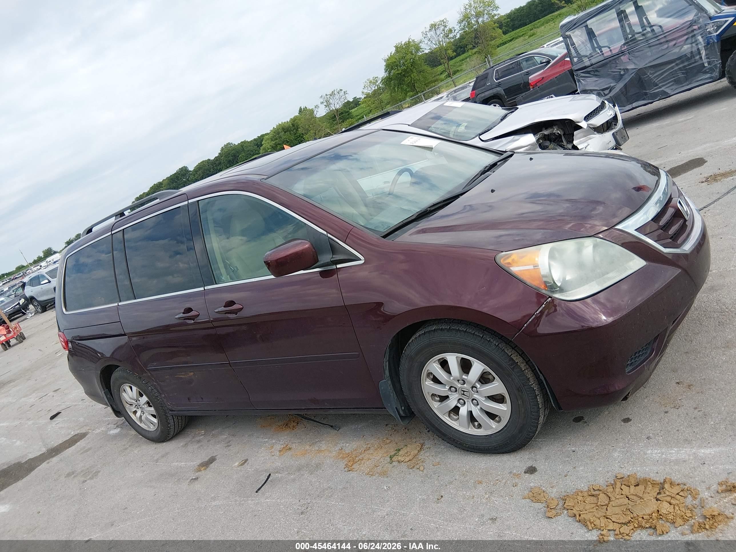 2010 Honda Odyssey Ex-l Maroon vin: 5FNRL3H73AB105605