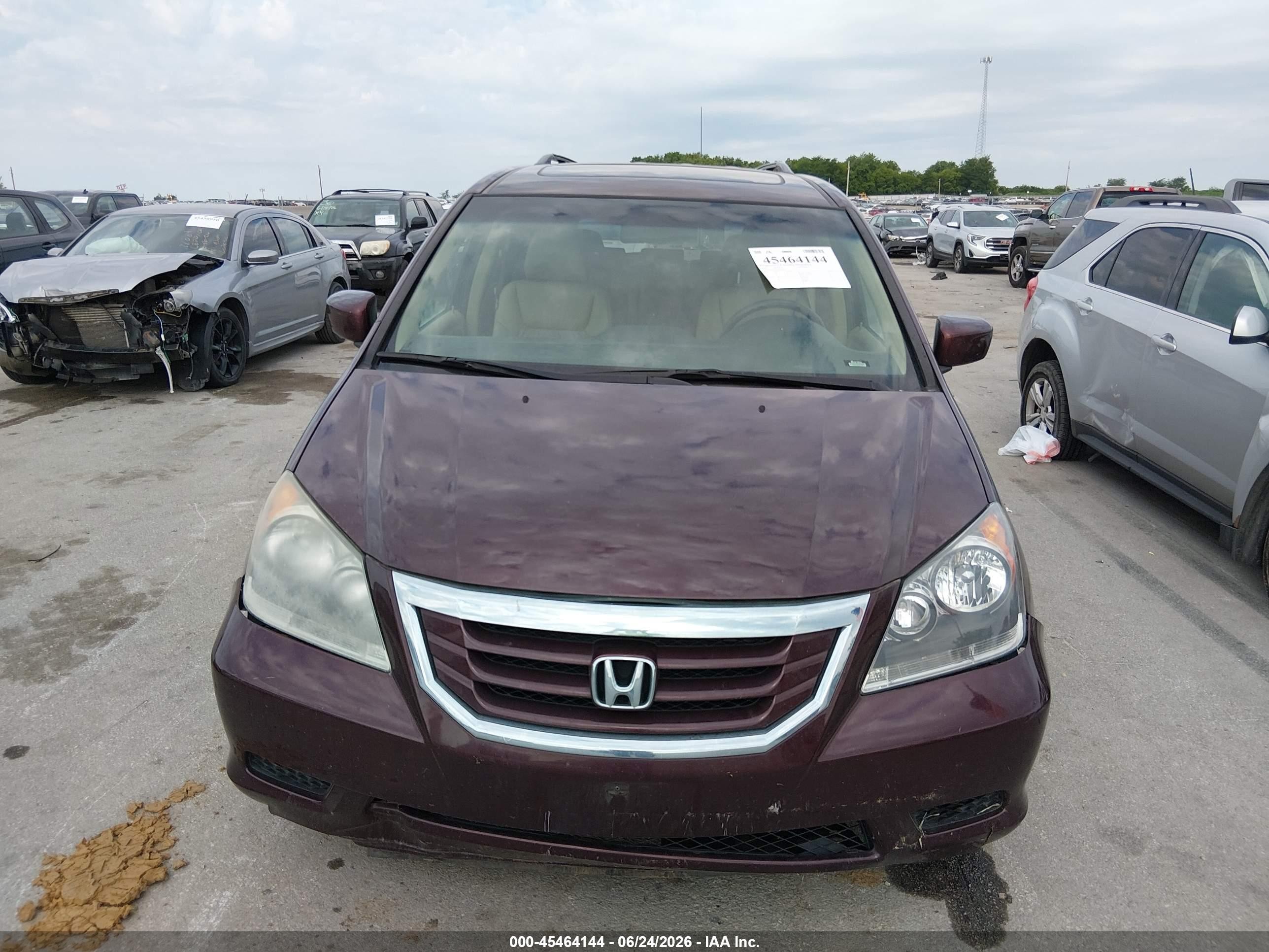 2010 Honda Odyssey Ex-l Maroon vin: 5FNRL3H73AB105605