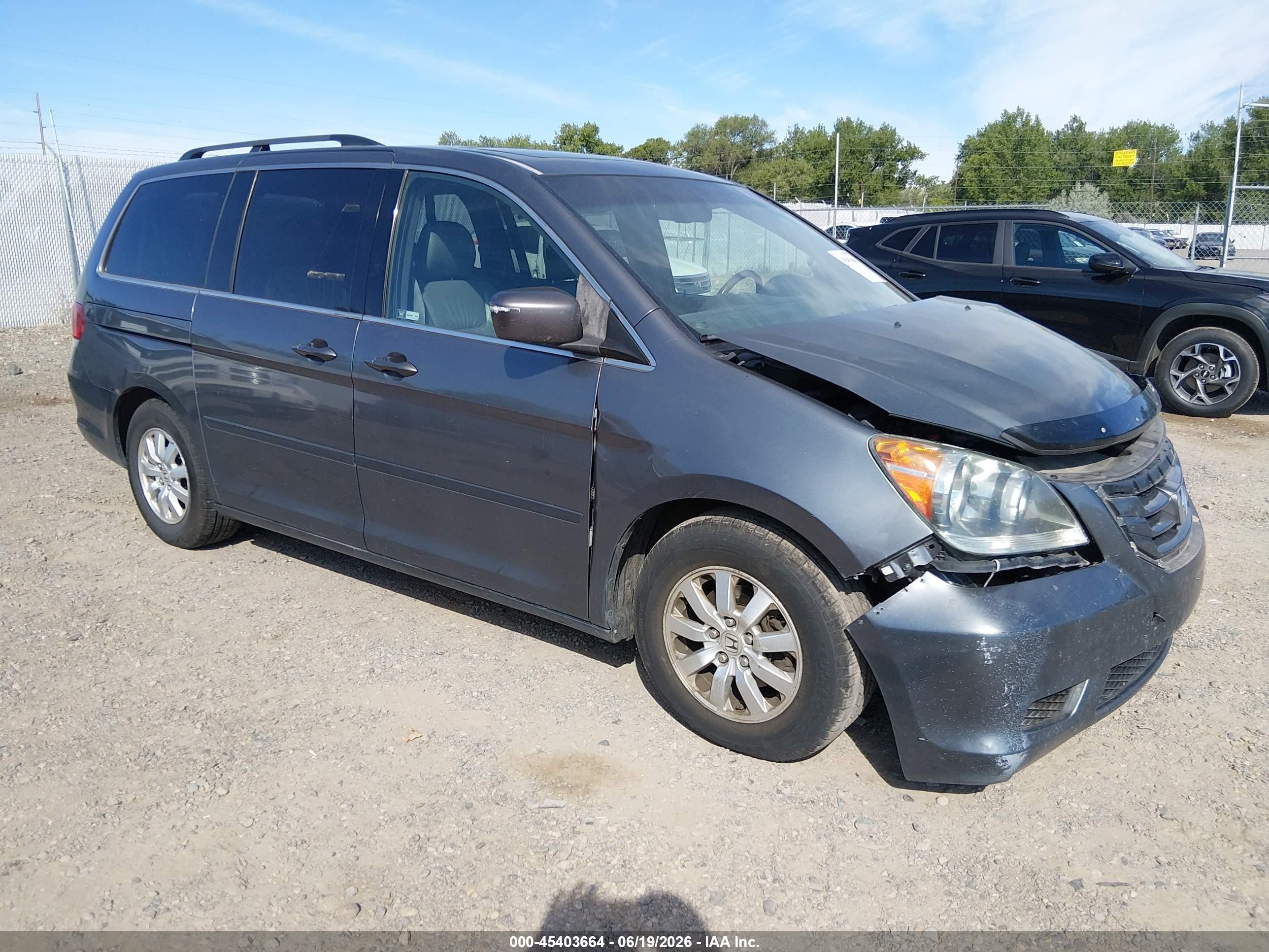 2010 Honda Odyssey Ex-l Gray vin: 5FNRL3H74AB019803
