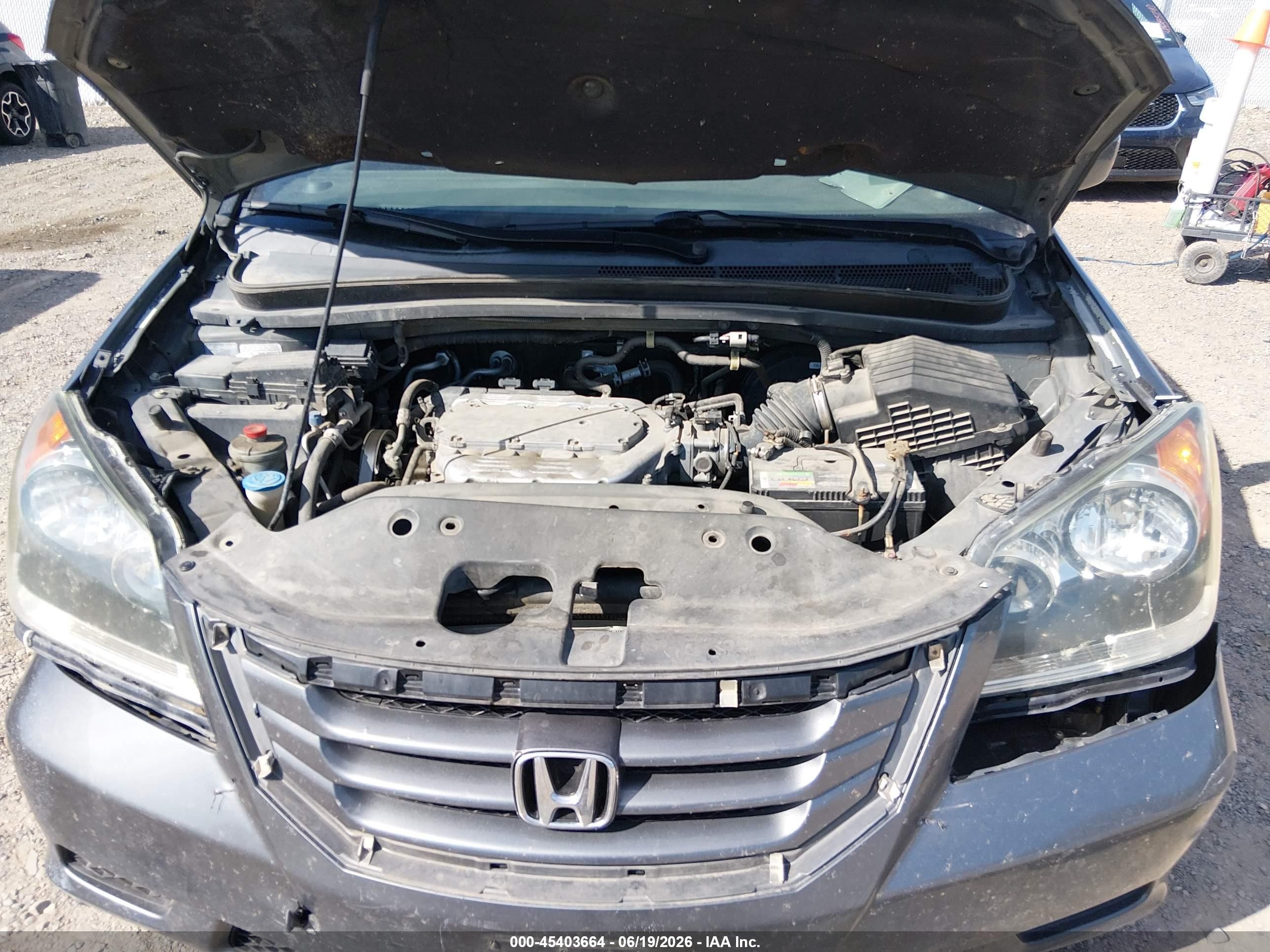 2010 Honda Odyssey Ex-l Gray vin: 5FNRL3H74AB019803