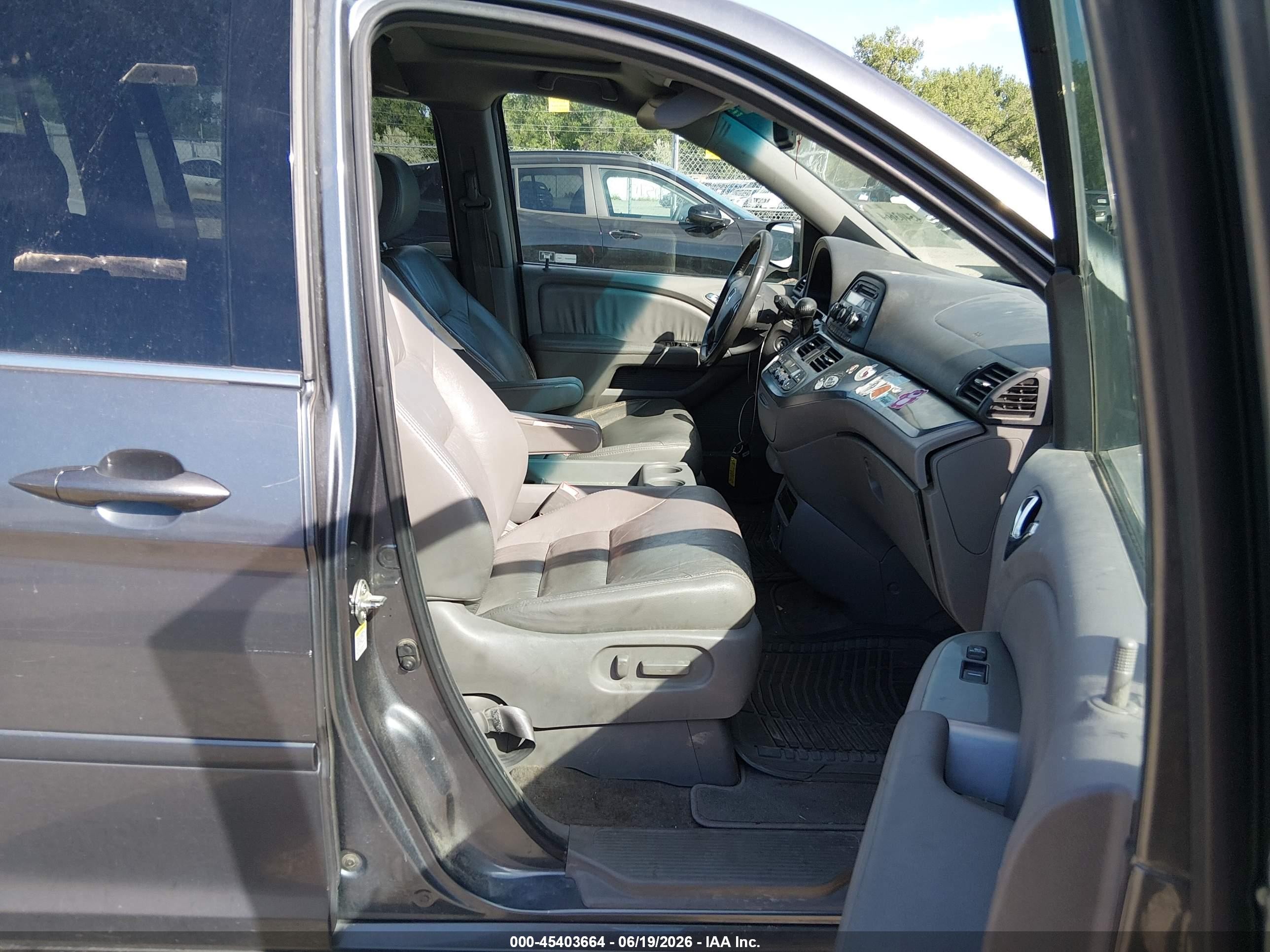 2010 Honda Odyssey Ex-l Gray vin: 5FNRL3H74AB019803