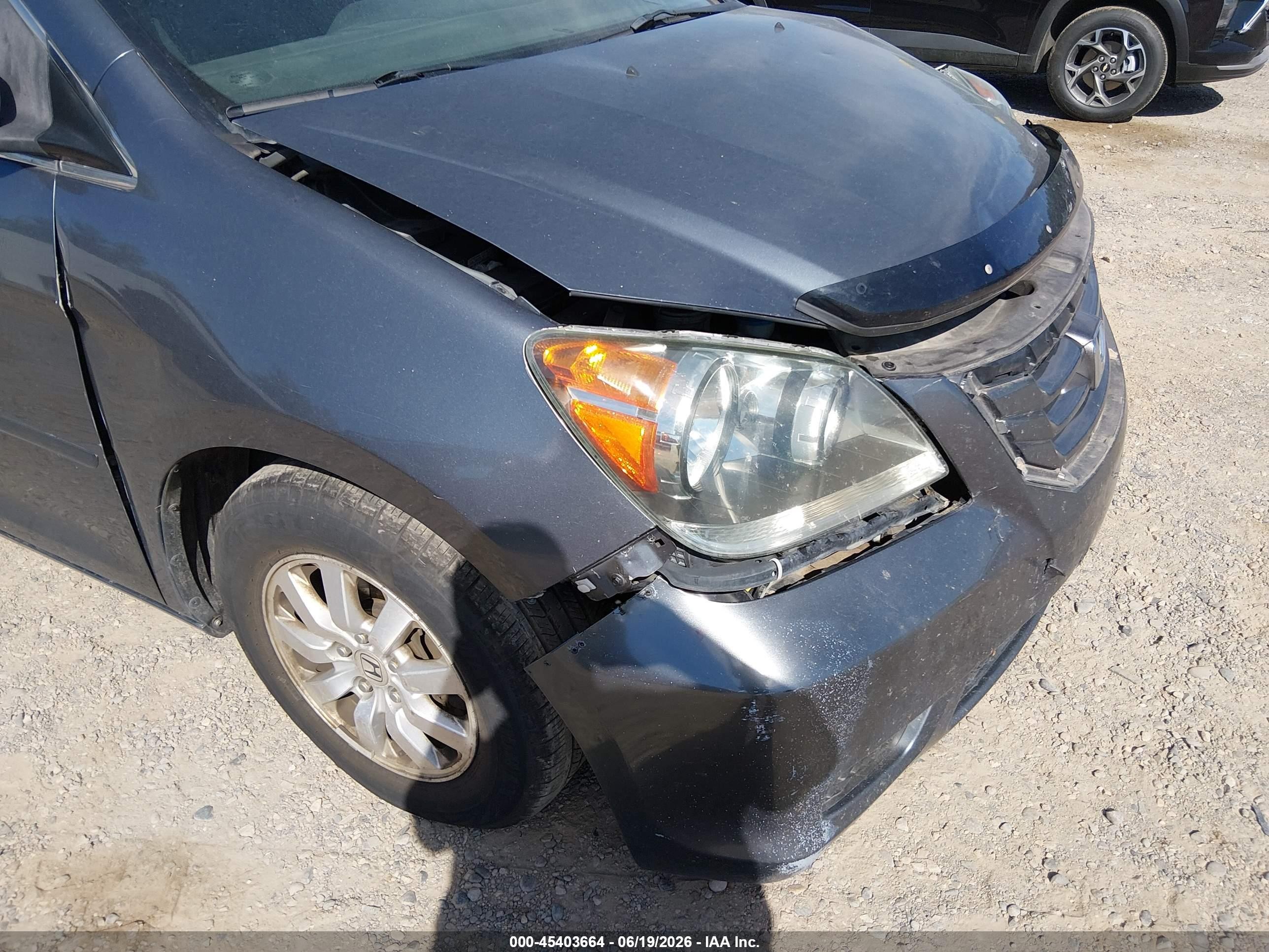 2010 Honda Odyssey Ex-l Gray vin: 5FNRL3H74AB019803