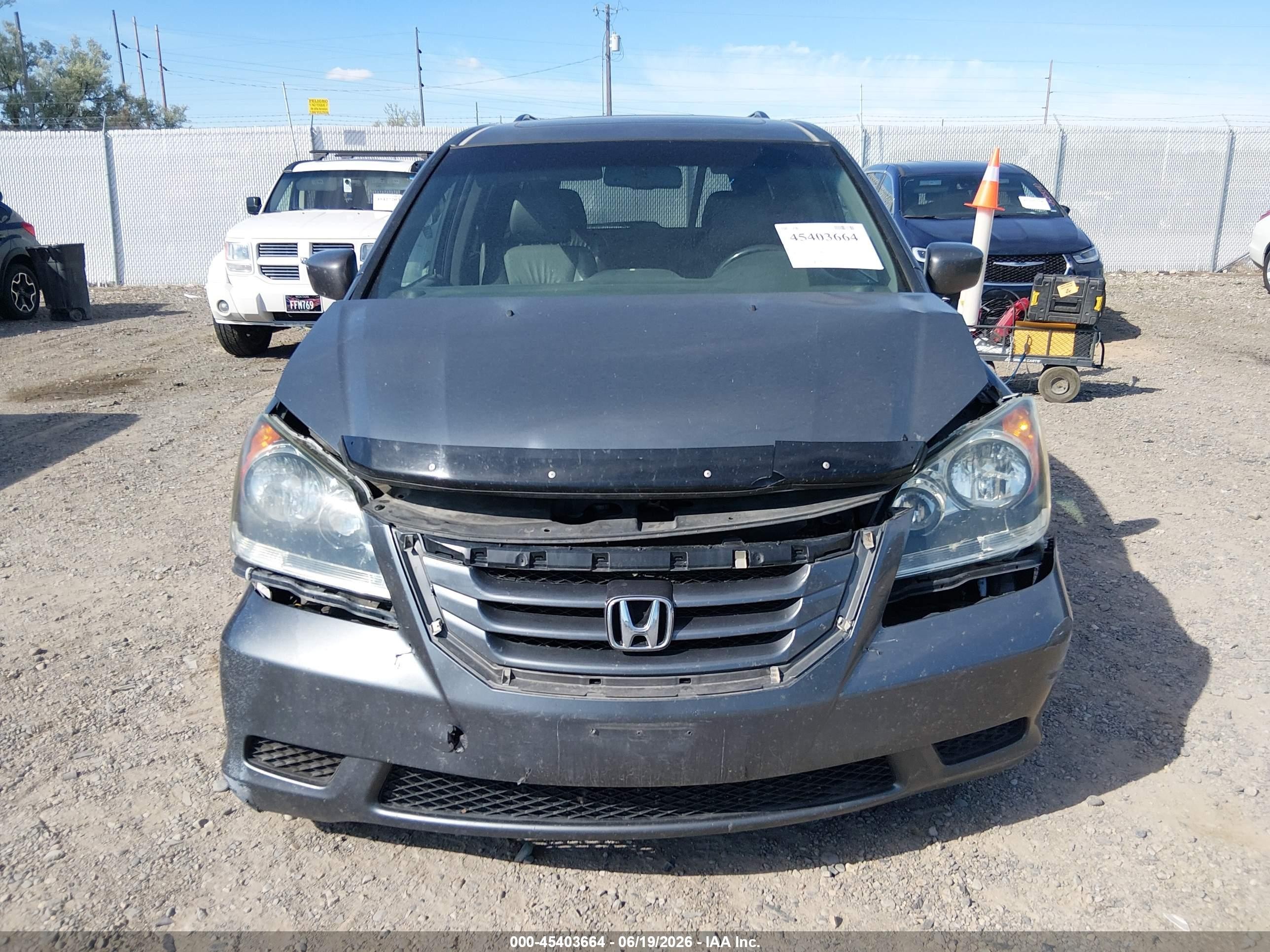 2010 Honda Odyssey Ex-l Gray vin: 5FNRL3H74AB019803