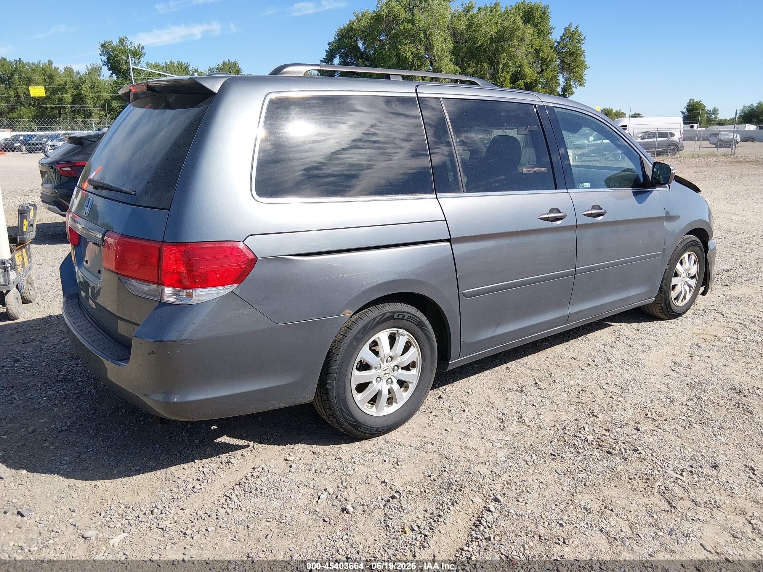 2010 Honda Odyssey Ex-l Gray vin: 5FNRL3H74AB019803