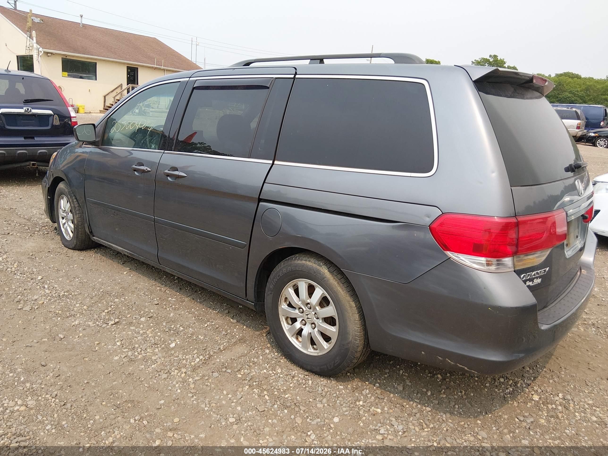 2010 Honda Odyssey Ex-l Gray vin: 5FNRL3H74AB023642
