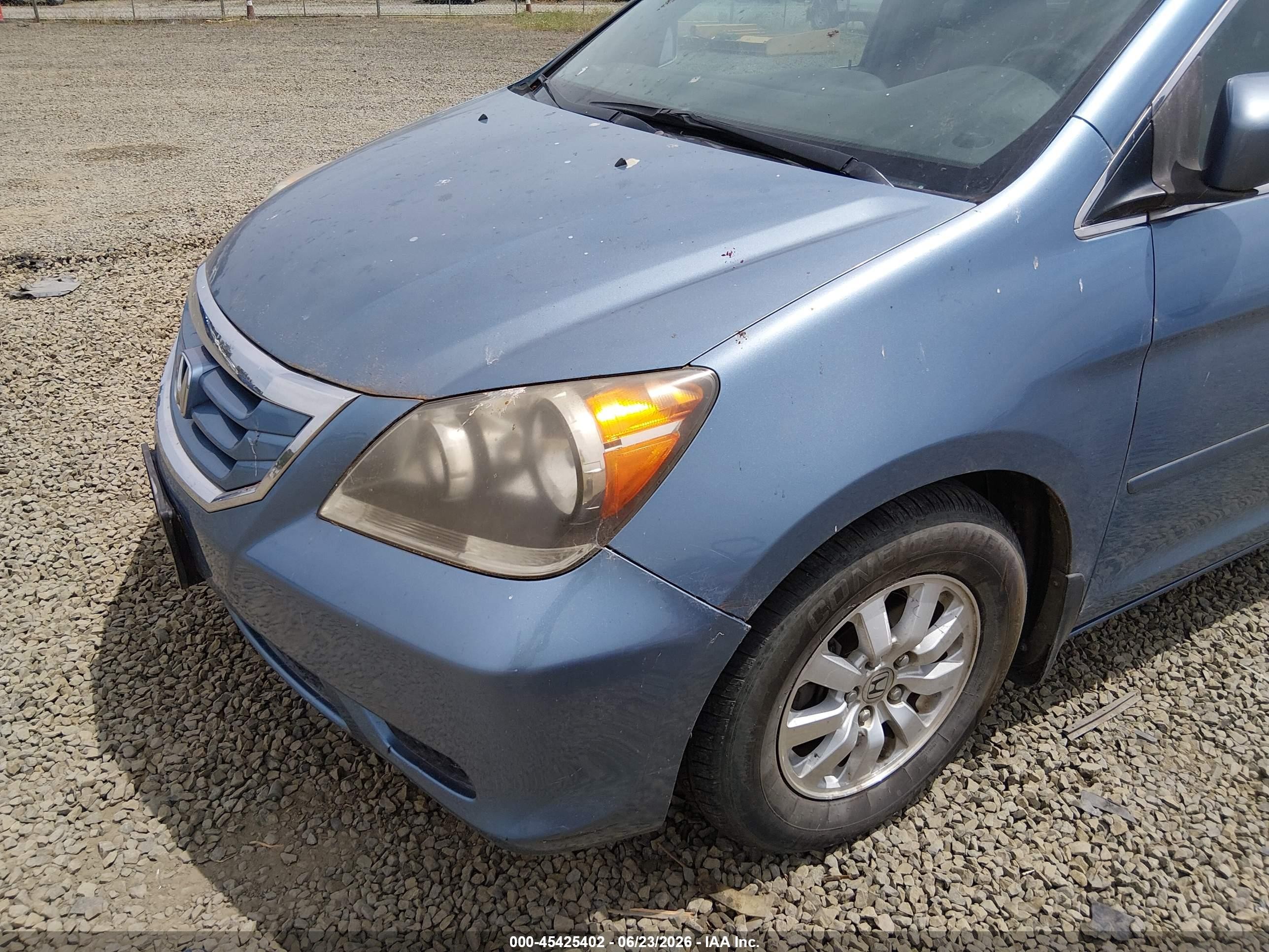 2010 Honda Odyssey Ex-l Light Blue vin: 5FNRL3H74AB029442