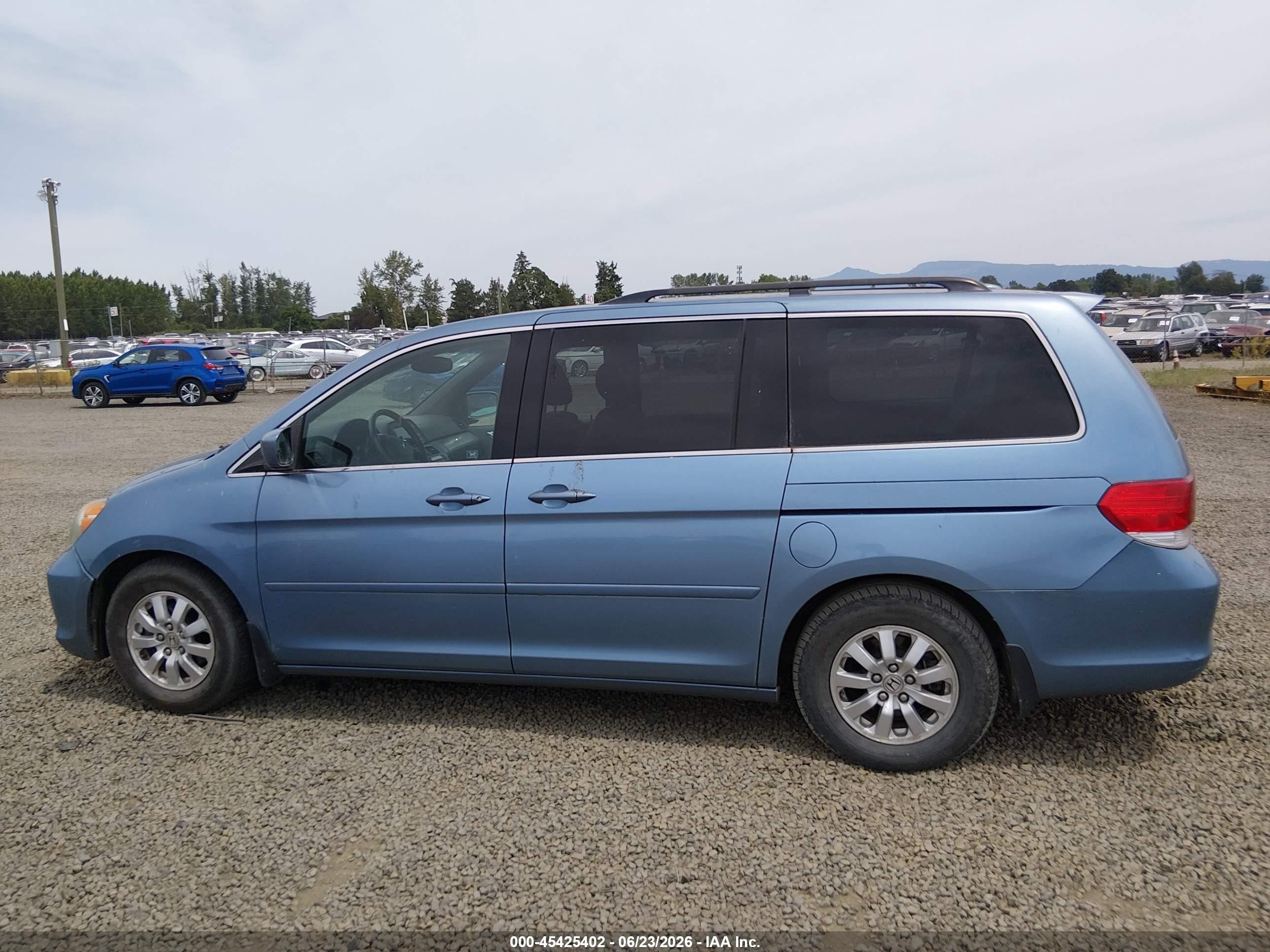 2010 Honda Odyssey Ex-l Light Blue vin: 5FNRL3H74AB029442