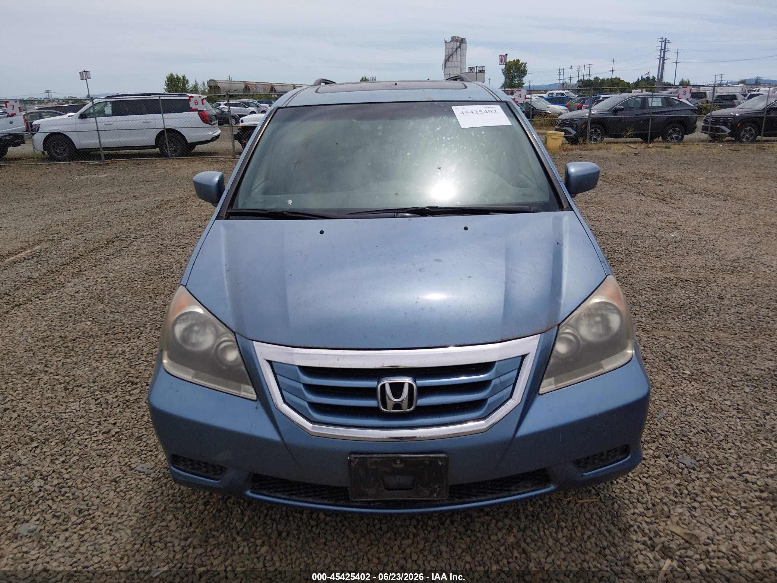 2010 Honda Odyssey Ex-l Light Blue vin: 5FNRL3H74AB029442