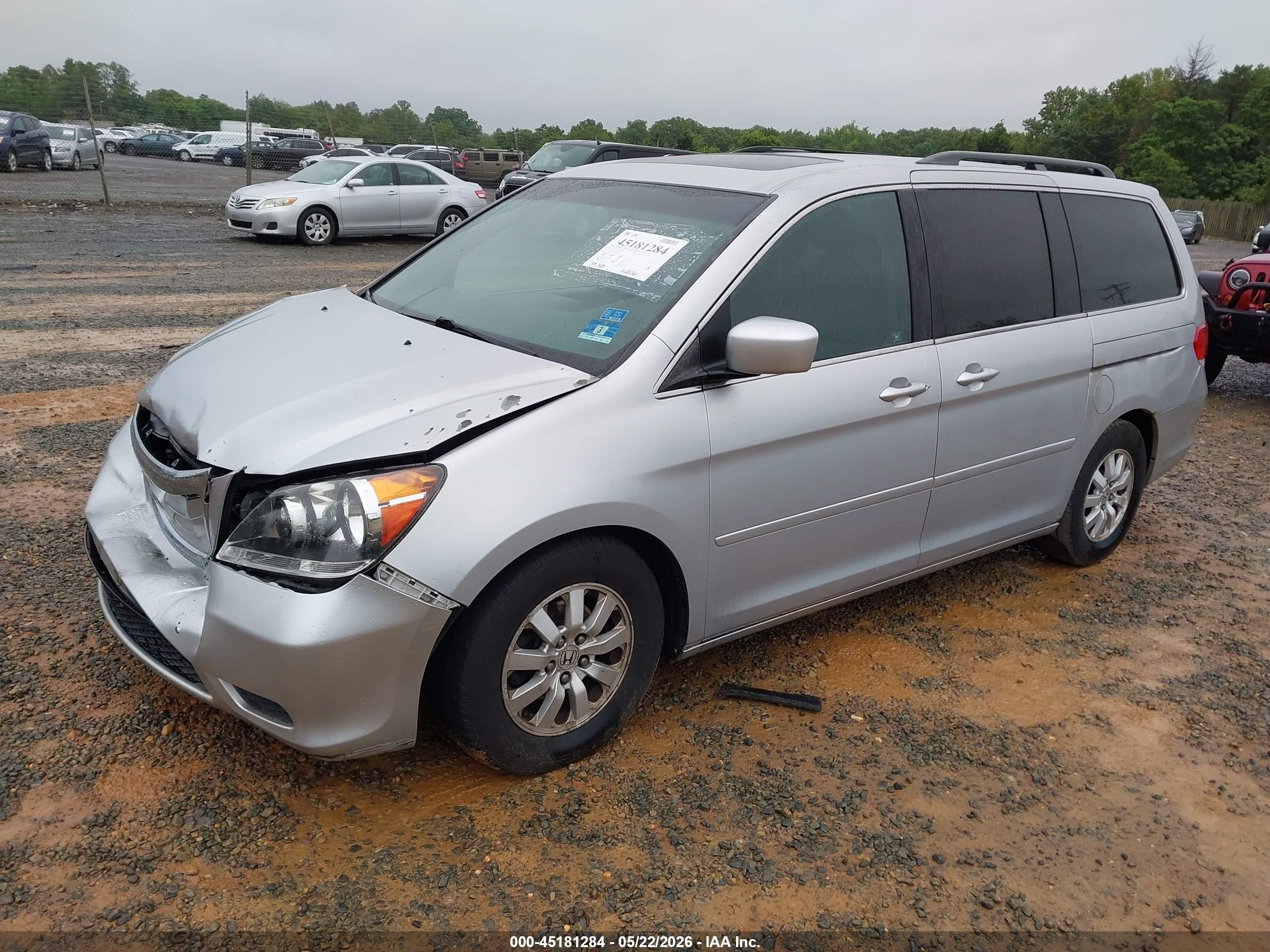 2010 Honda Odyssey Ex-l Silver vin: 5FNRL3H74AB034396