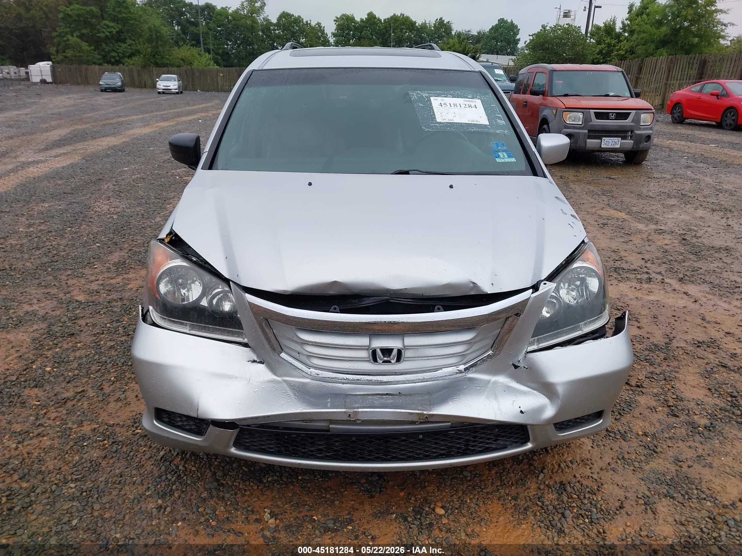 2010 Honda Odyssey Ex-l Silver vin: 5FNRL3H74AB034396