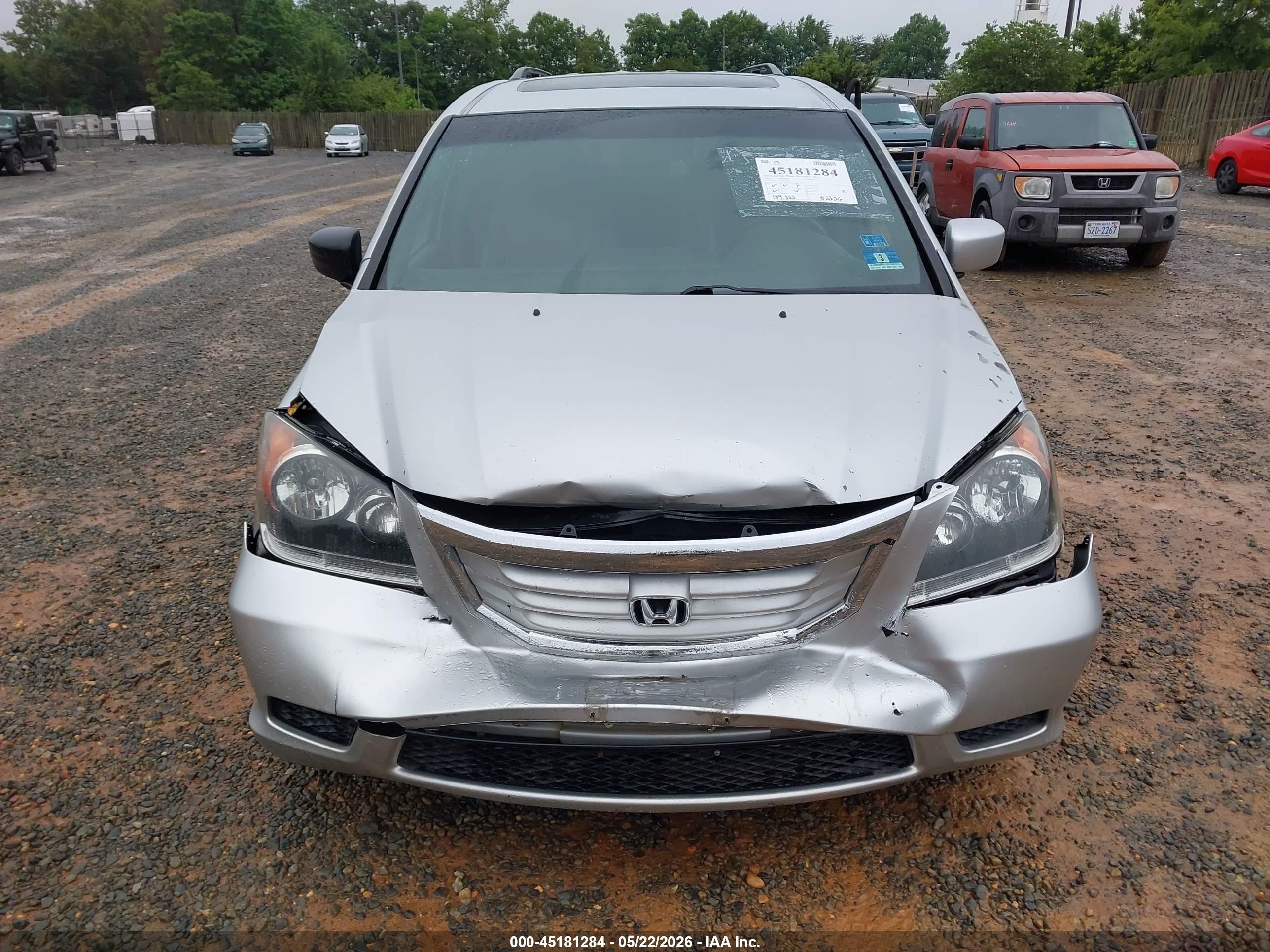 2010 Honda Odyssey Ex-l Silver vin: 5FNRL3H74AB034396