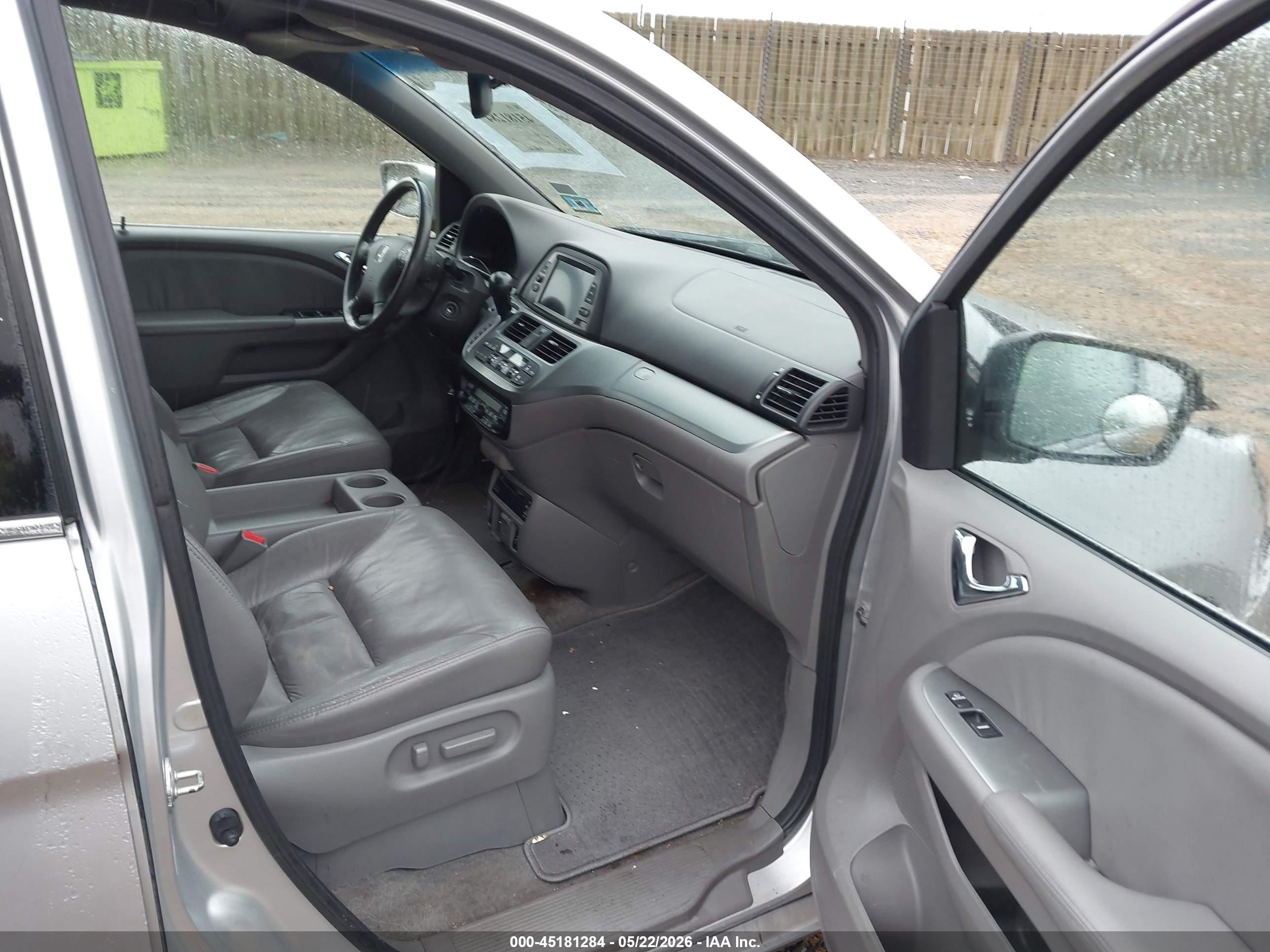 2010 Honda Odyssey Ex-l Silver vin: 5FNRL3H74AB034396