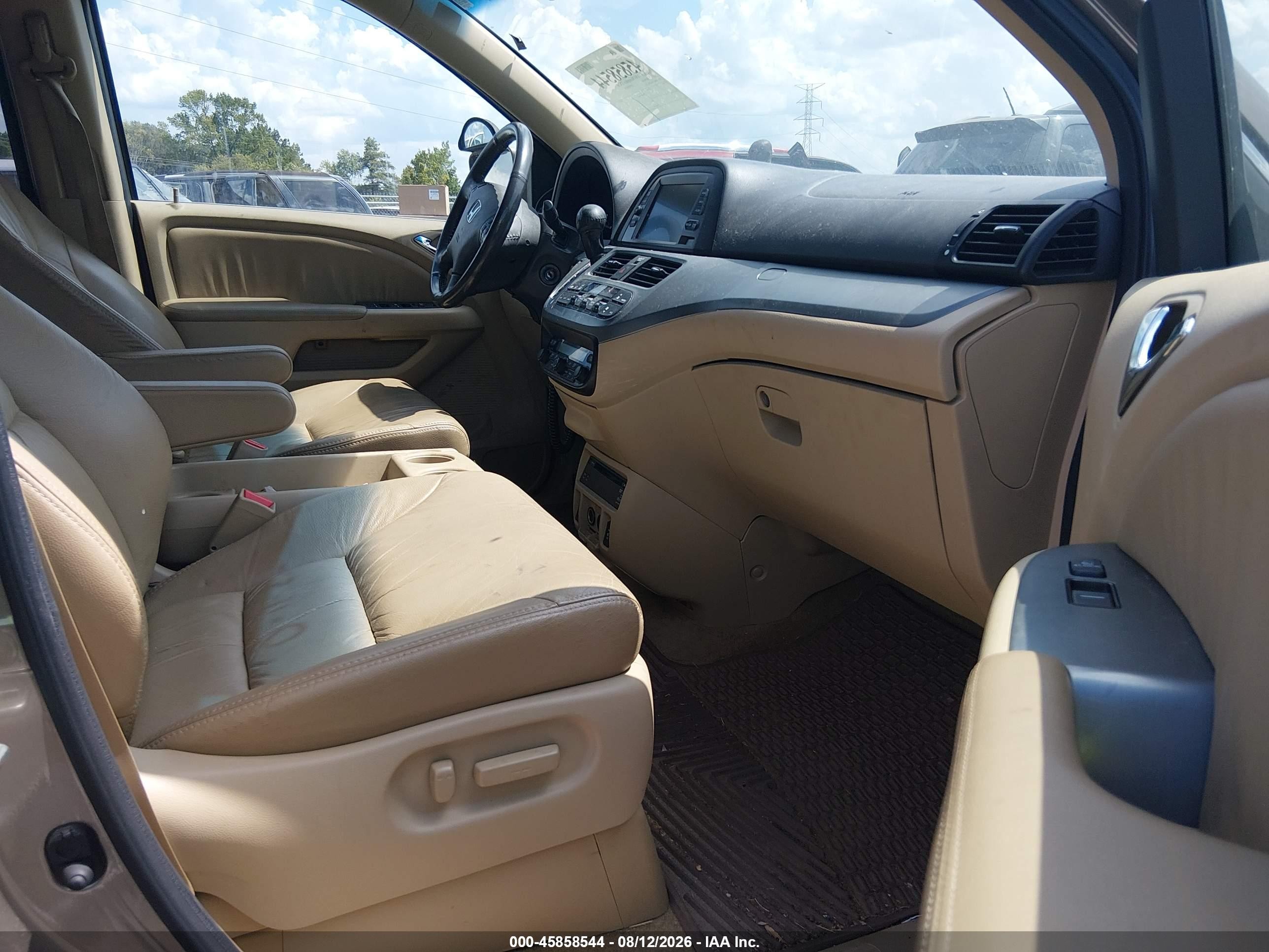 2010 Honda Odyssey Ex-l Gold vin: 5FNRL3H74AB047276