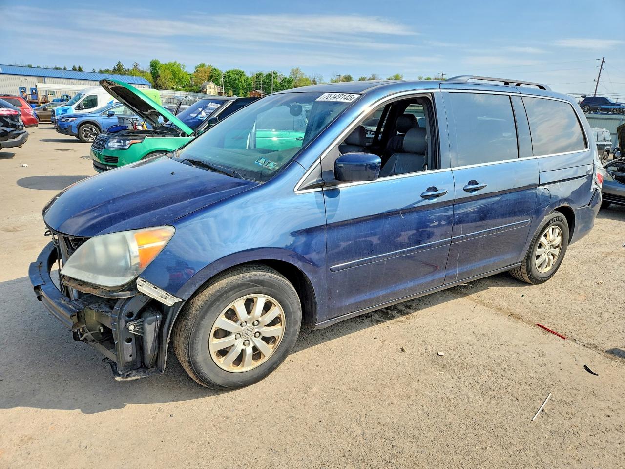 2010 Honda Odyssey Exl Синий vin: 5FNRL3H74AB066152