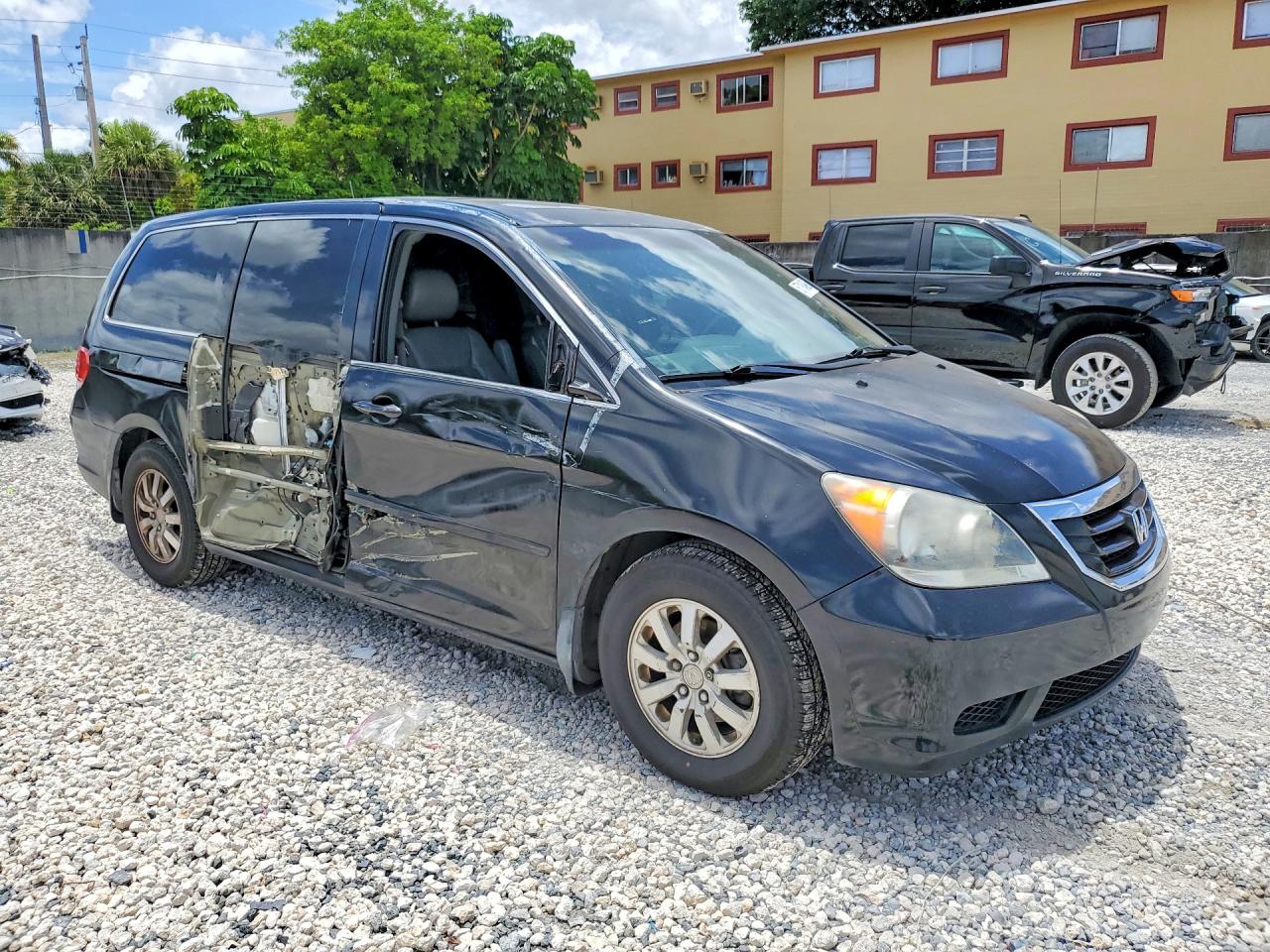 2010 Honda Odyssey Exl Black vin: 5FNRL3H74AB091374