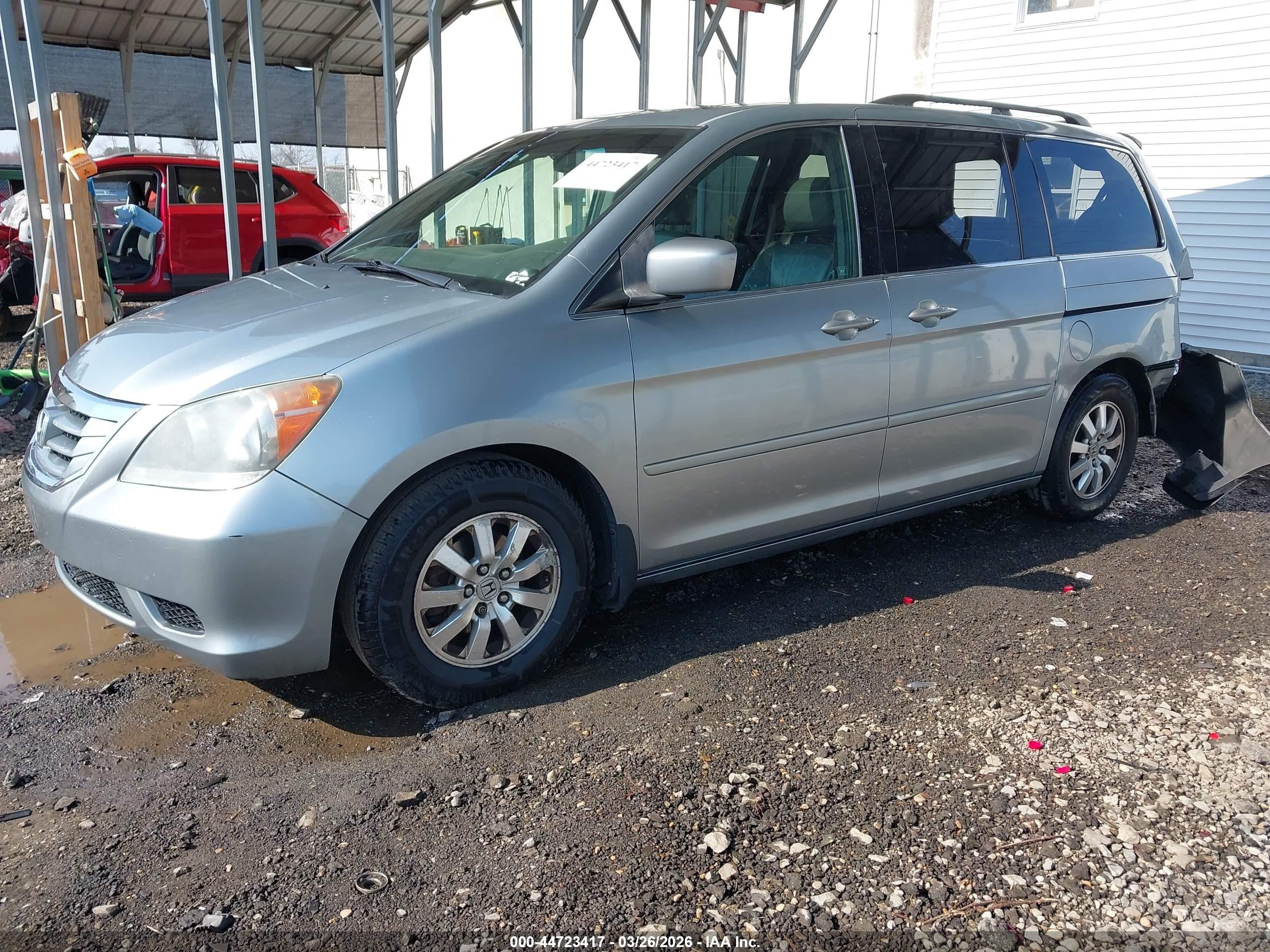 2010 Honda Odyssey Ex-l Turquoise vin: 5FNRL3H74AB093366