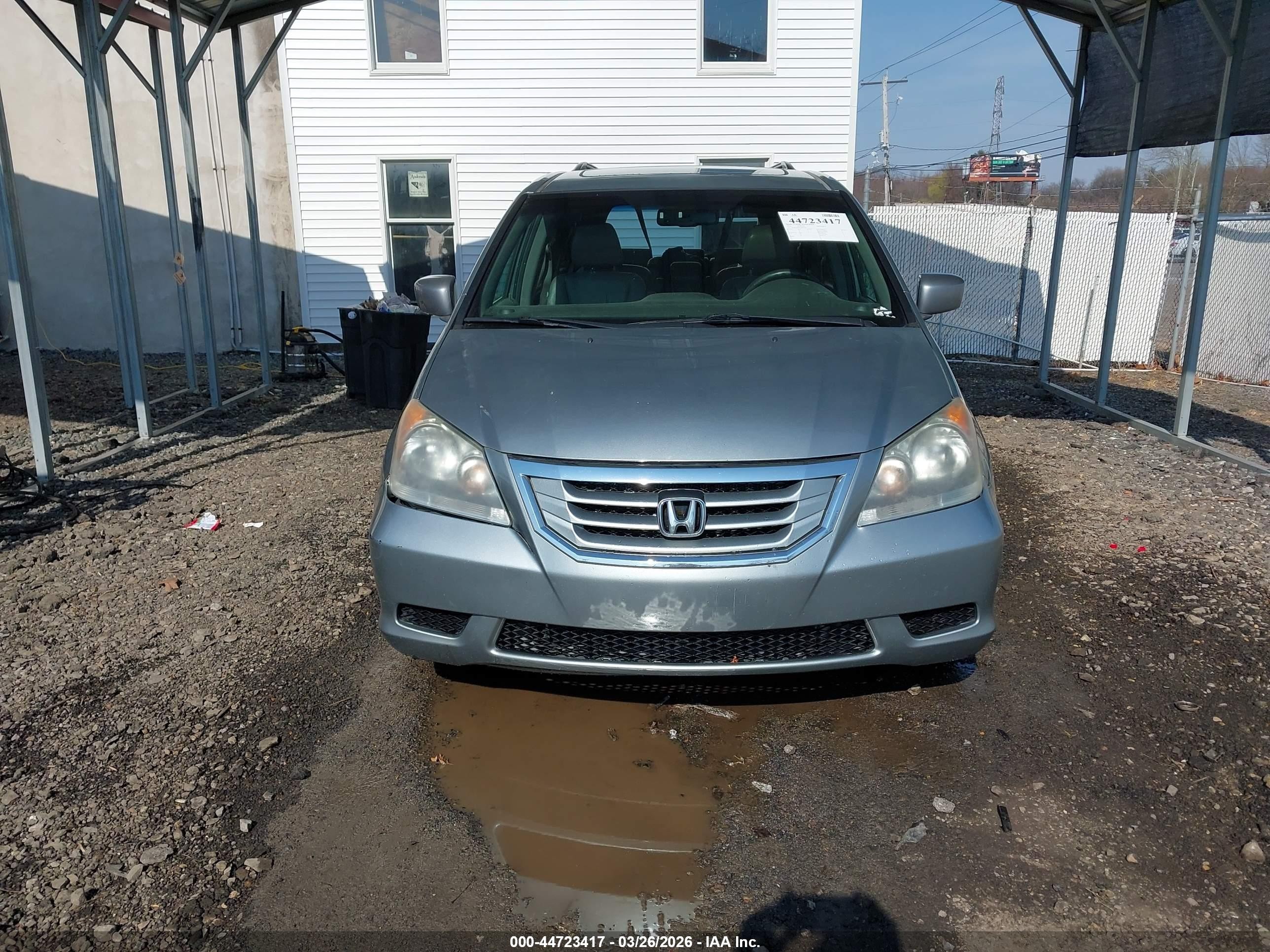 2010 Honda Odyssey Ex-l Turquoise vin: 5FNRL3H74AB093366
