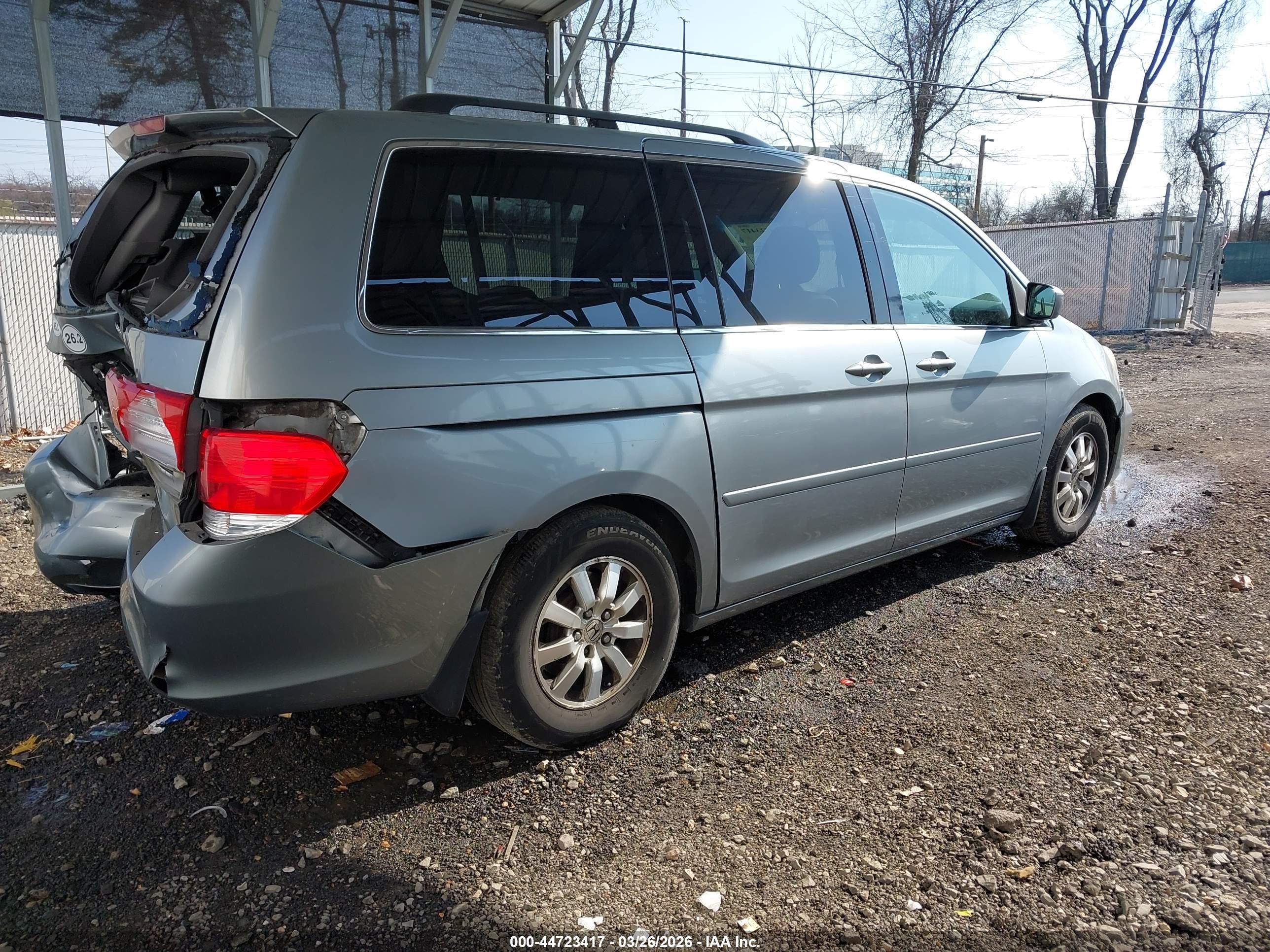 2010 Honda Odyssey Ex-l Turquoise vin: 5FNRL3H74AB093366