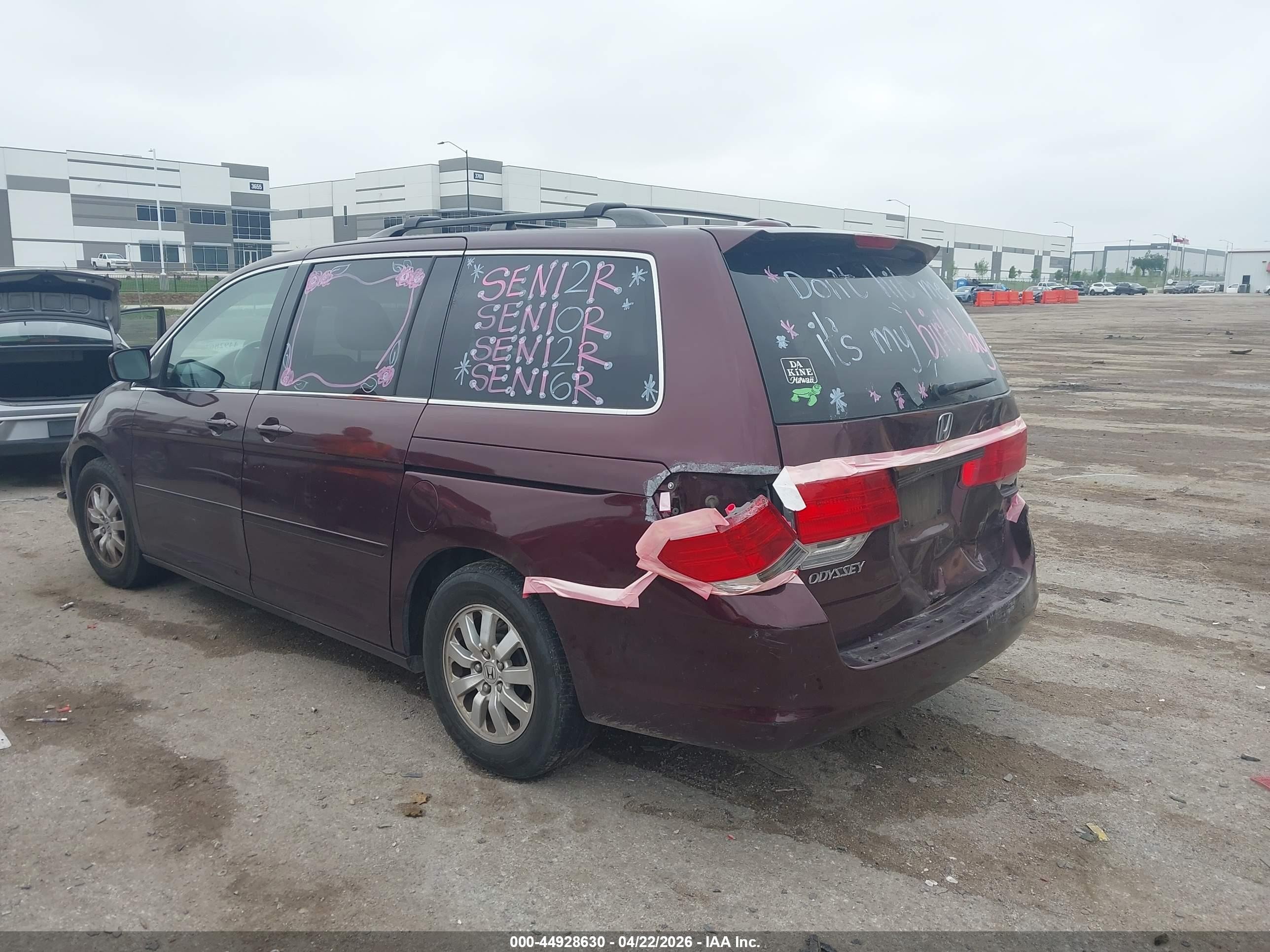 2010 Honda Odyssey Ex-l Maroon vin: 5FNRL3H74AB108917