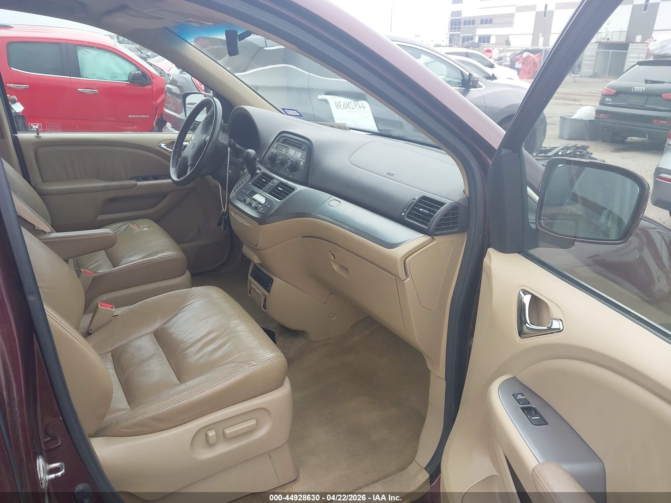 2010 Honda Odyssey Ex-l Maroon vin: 5FNRL3H74AB108917