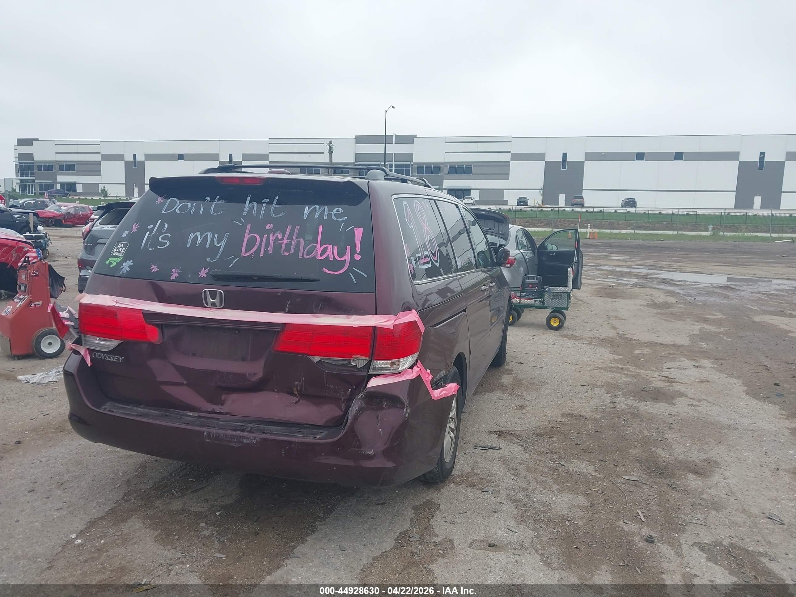 2010 Honda Odyssey Ex-l Maroon vin: 5FNRL3H74AB108917