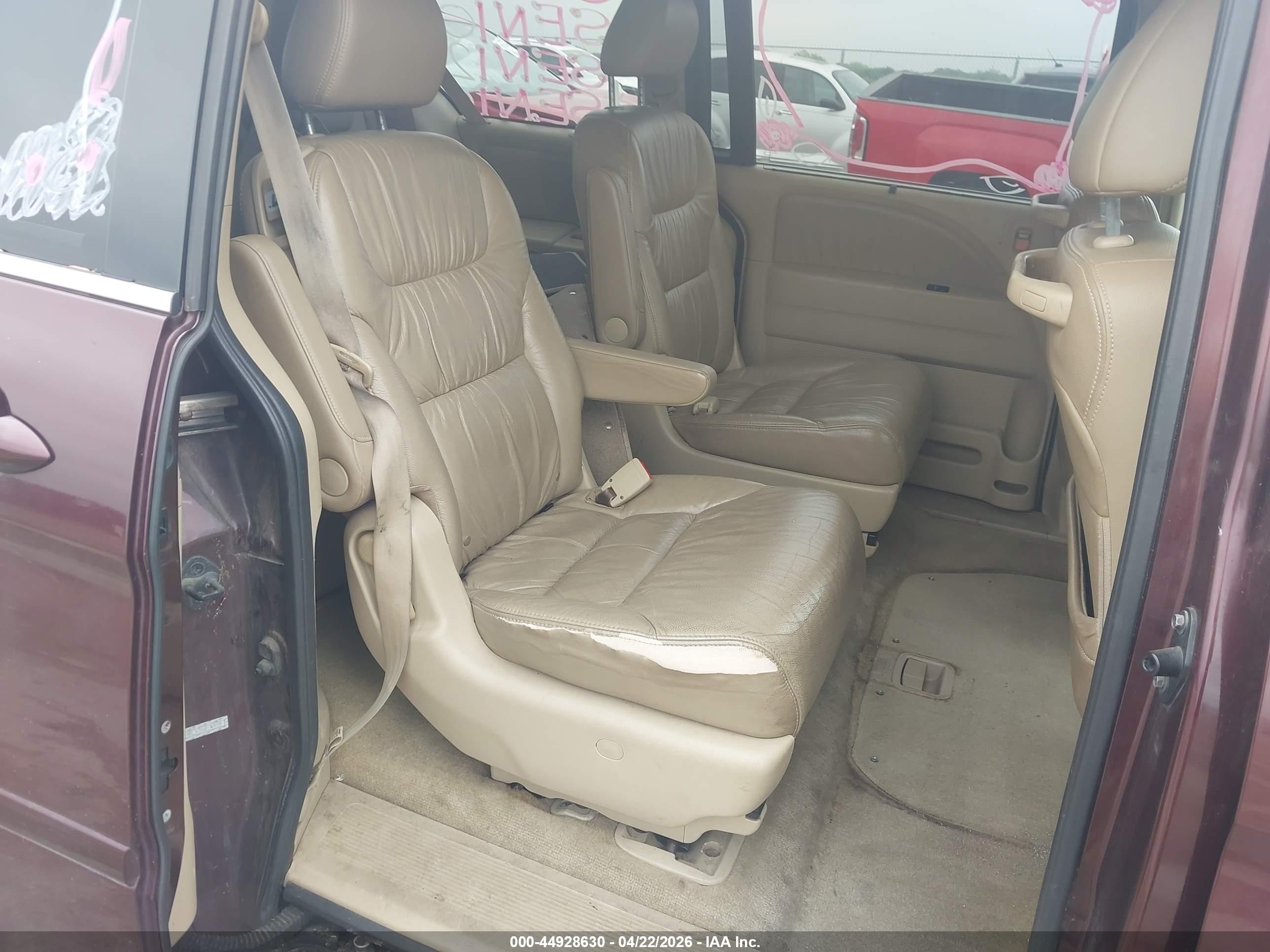 2010 Honda Odyssey Ex-l Maroon vin: 5FNRL3H74AB108917