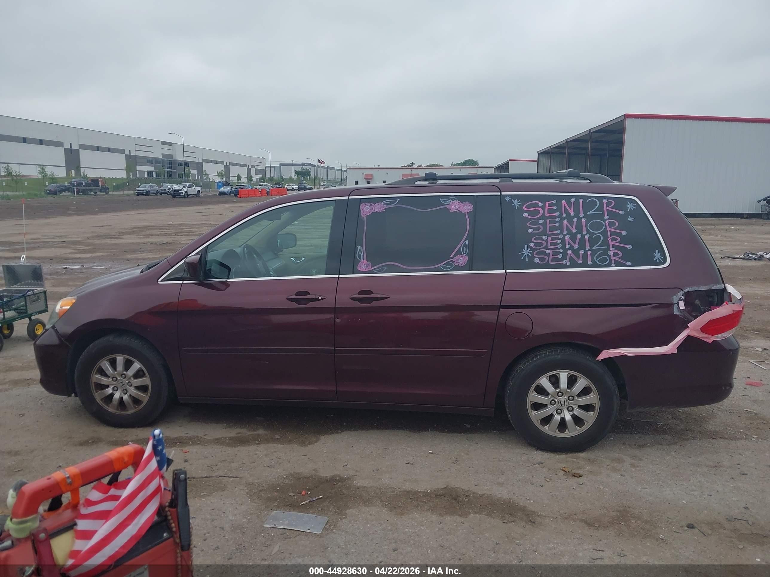 2010 Honda Odyssey Ex-l Maroon vin: 5FNRL3H74AB108917
