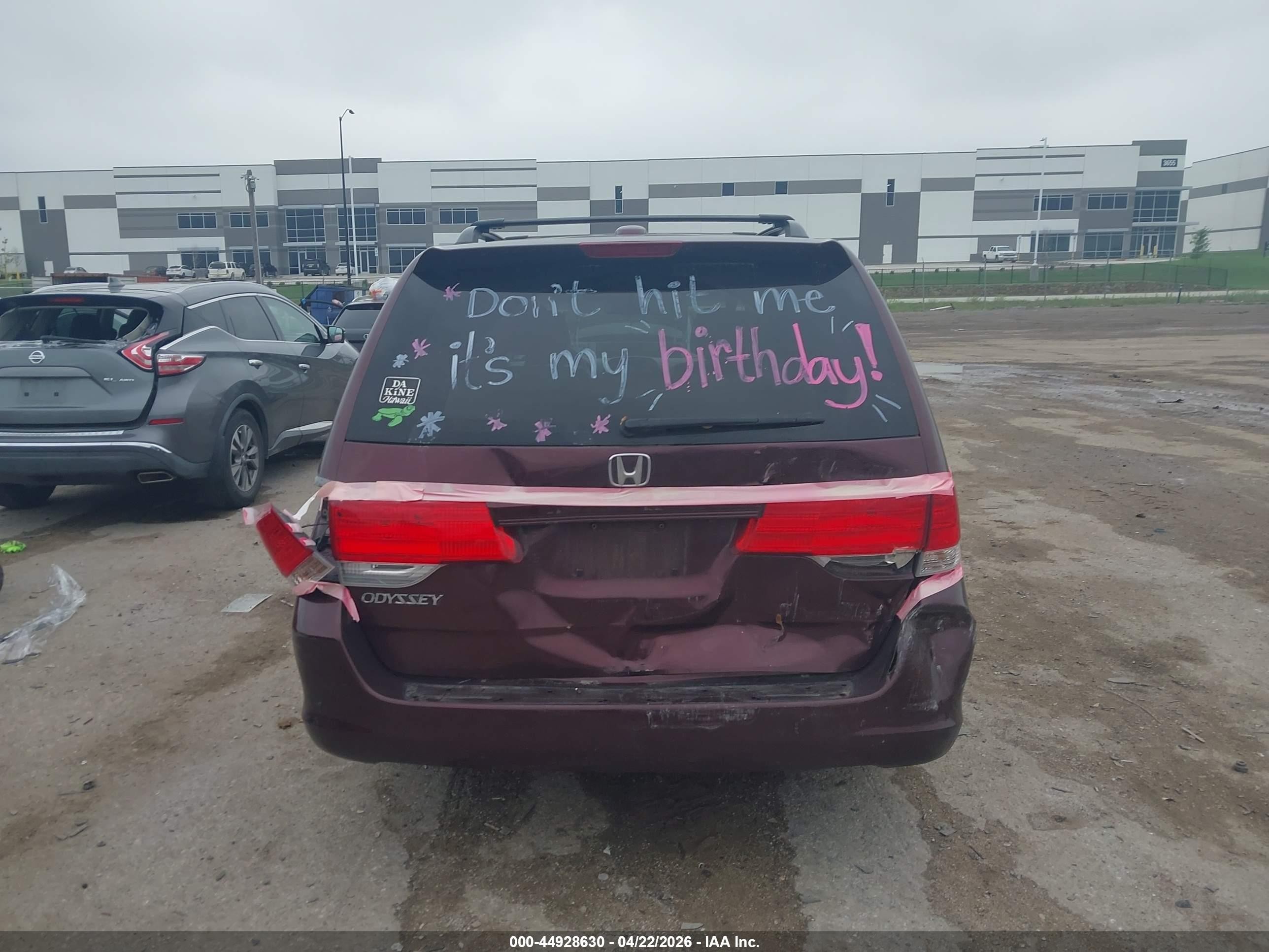 2010 Honda Odyssey Ex-l Maroon vin: 5FNRL3H74AB108917