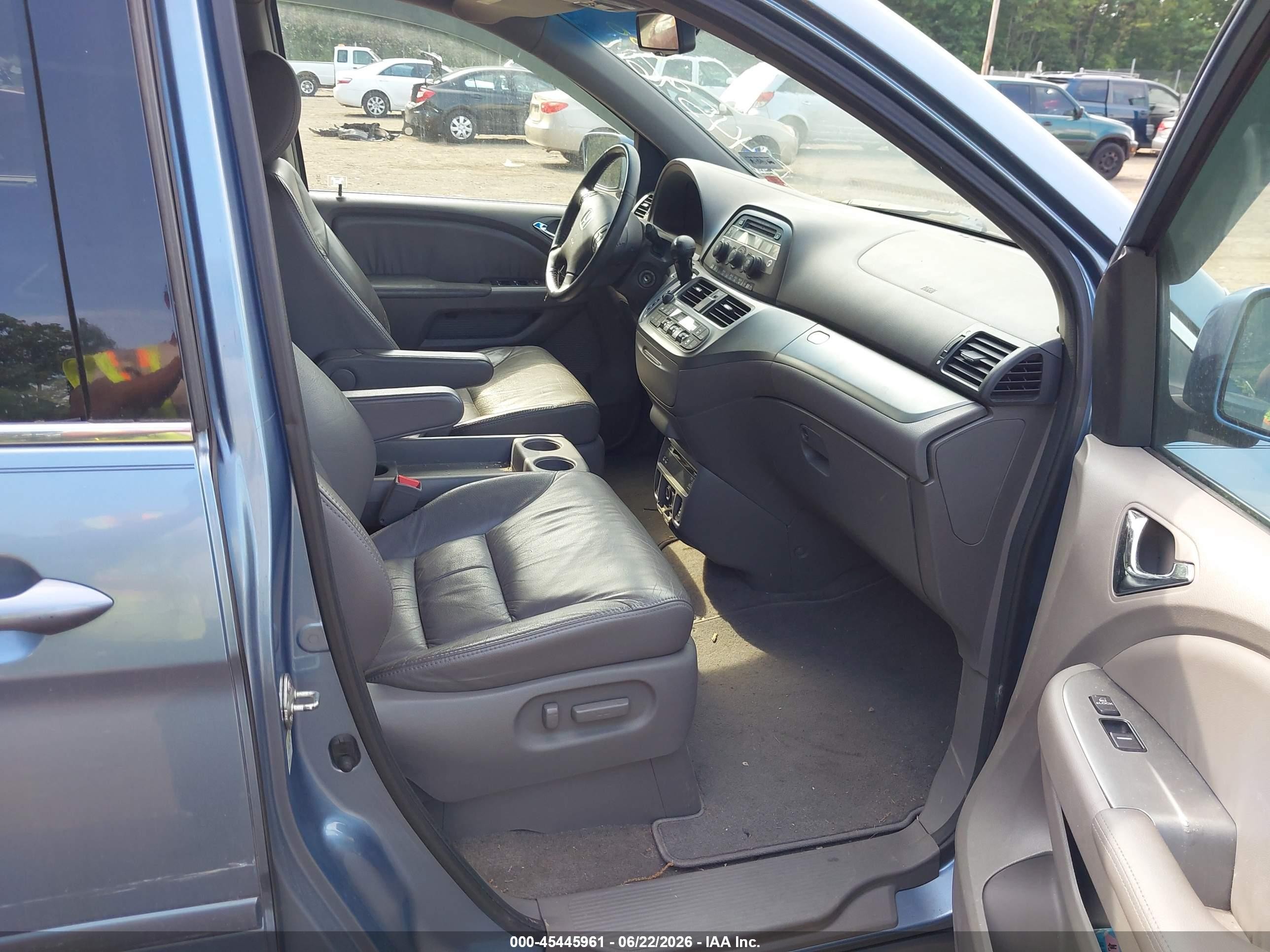 2010 Honda Odyssey Ex-l Light Blue vin: 5FNRL3H75AB042099