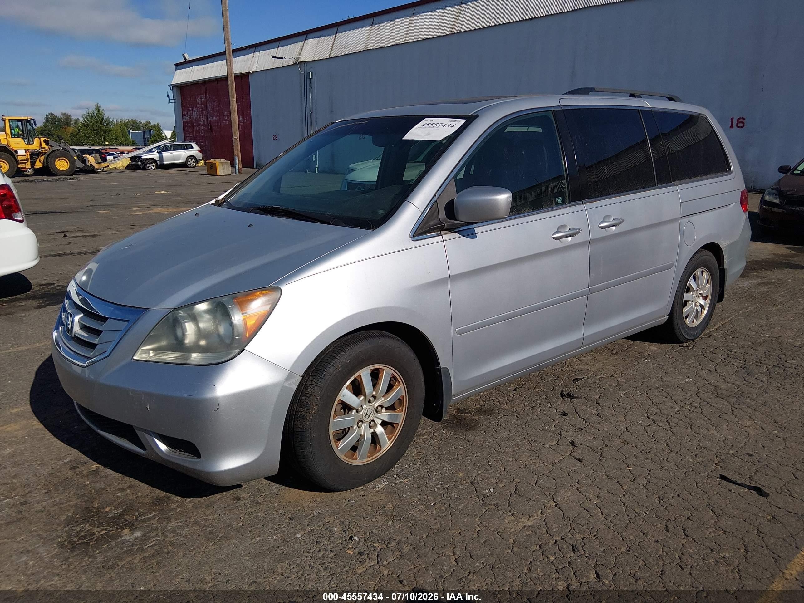 2010 Honda Odyssey Ex-l Серебряный vin: 5FNRL3H75AB050414