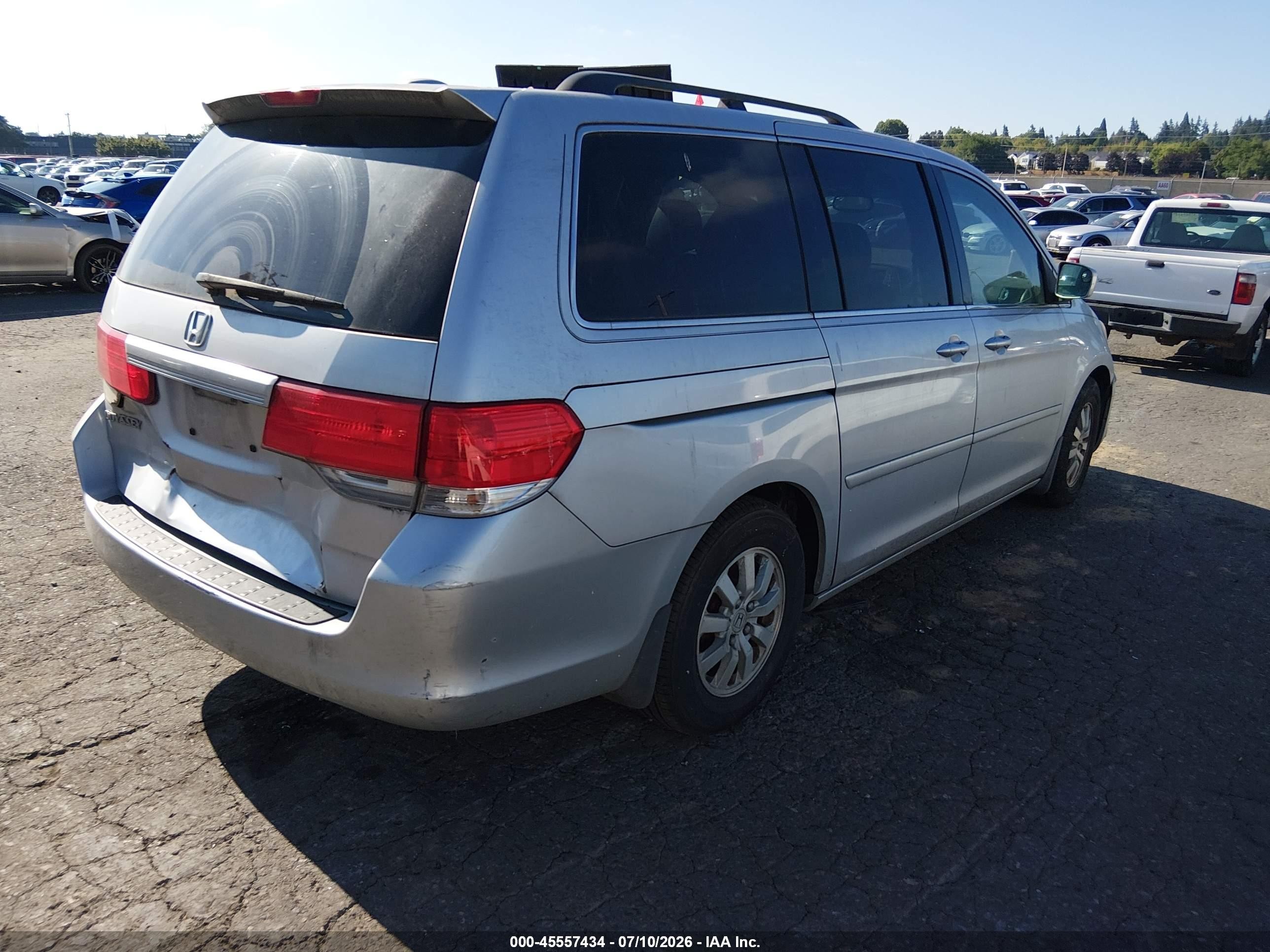 2010 Honda Odyssey Ex-l Серебряный vin: 5FNRL3H75AB050414