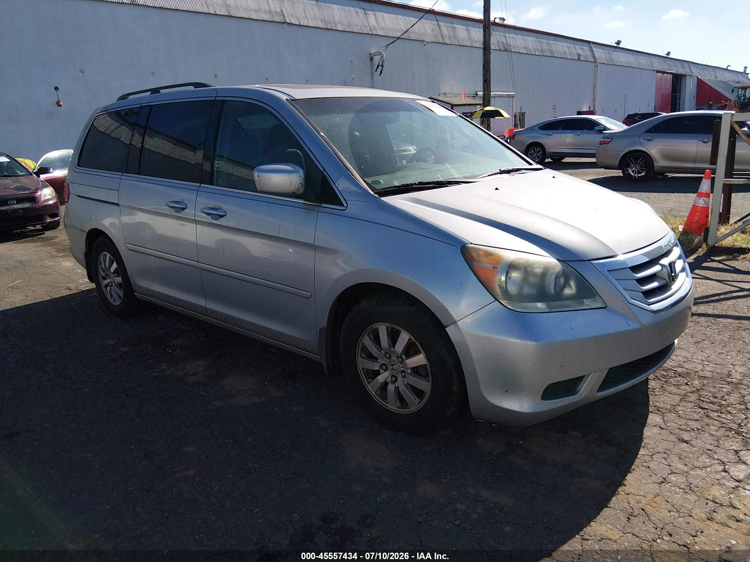 2010 Honda Odyssey Ex-l Silver vin: 5FNRL3H75AB050414