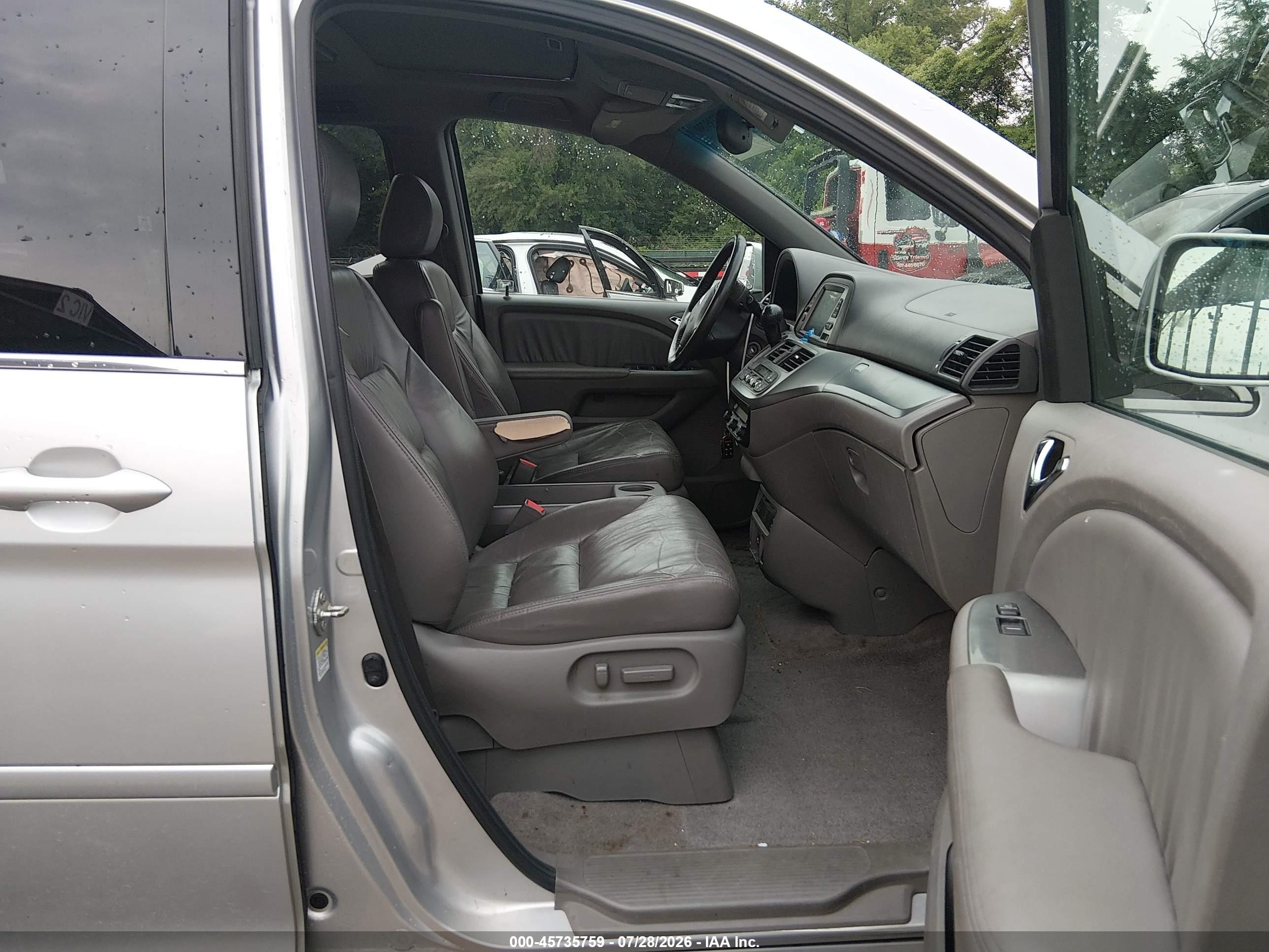 2010 Honda Odyssey Ex-l Silver vin: 5FNRL3H75AB082604