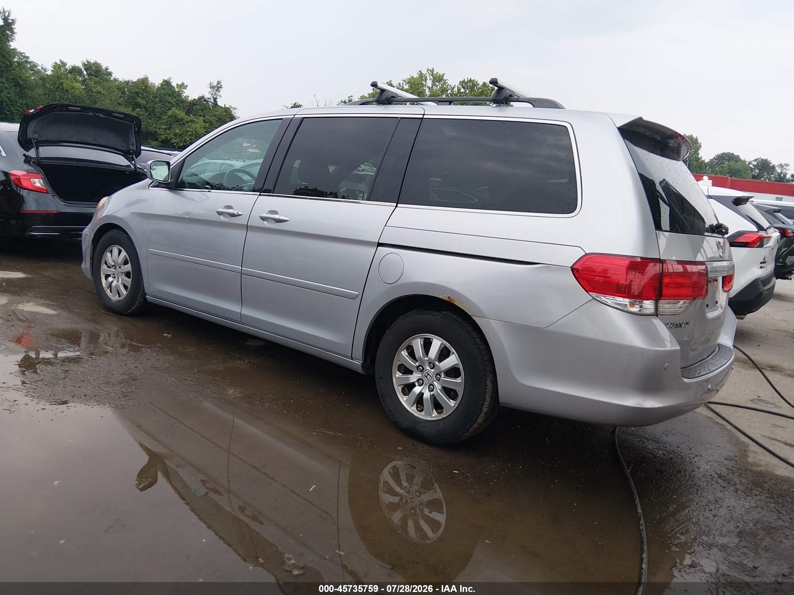 2010 Honda Odyssey Ex-l Silver vin: 5FNRL3H75AB082604