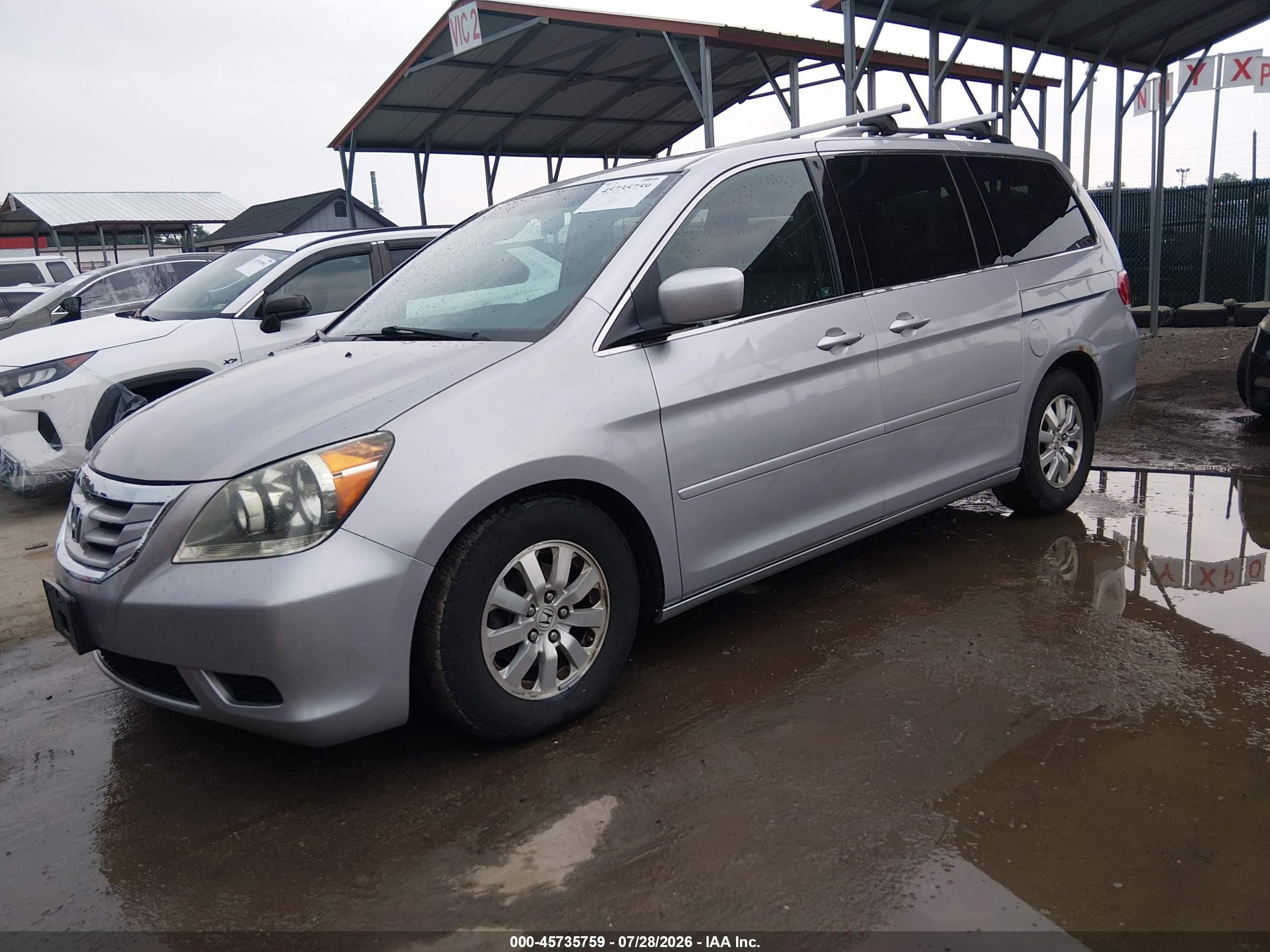 2010 Honda Odyssey Ex-l Silver vin: 5FNRL3H75AB082604