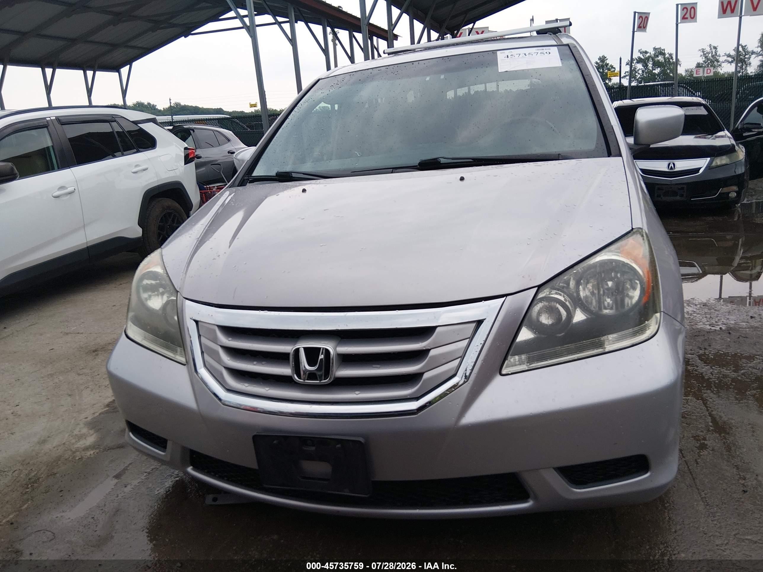 2010 Honda Odyssey Ex-l Silver vin: 5FNRL3H75AB082604