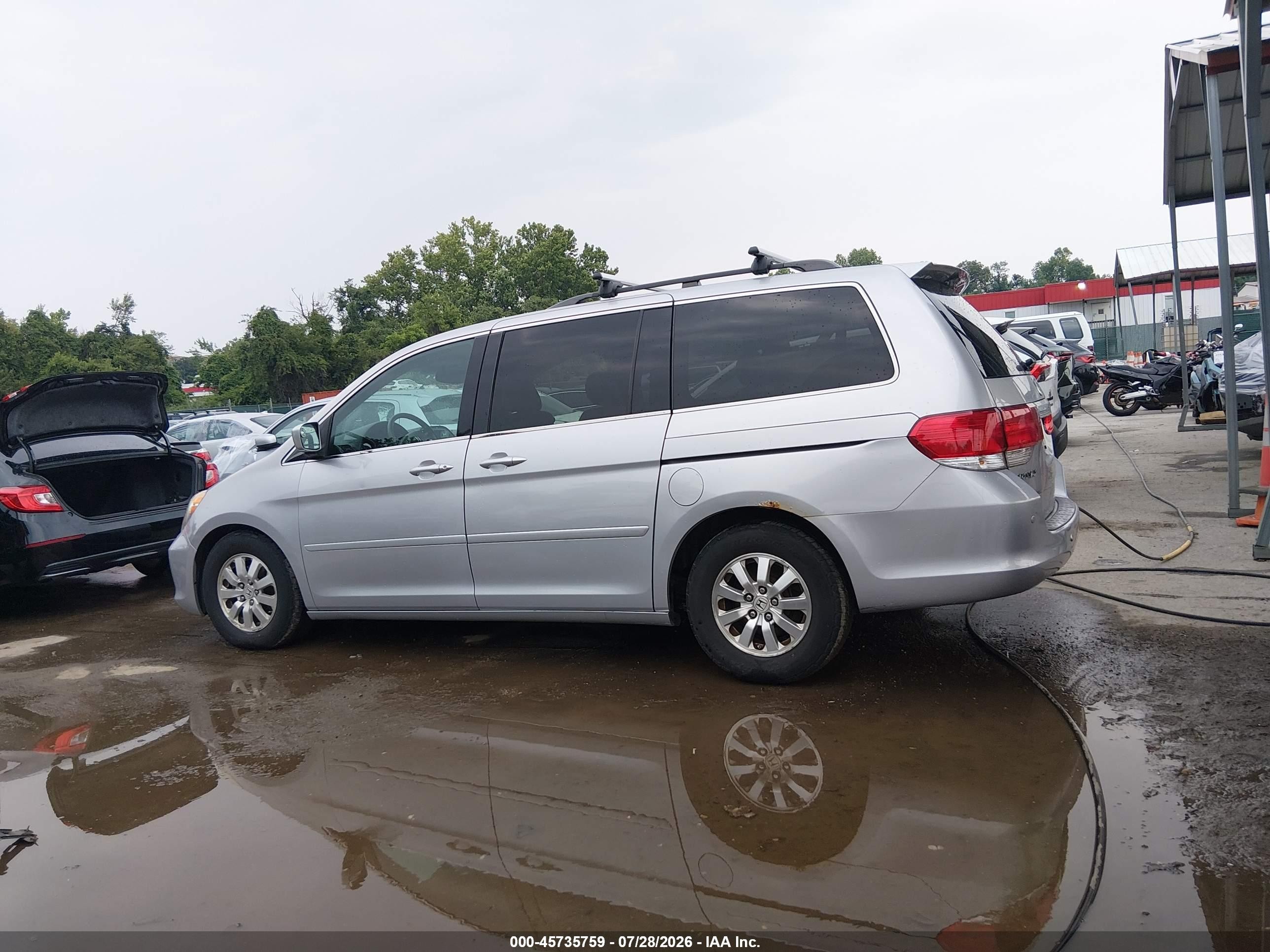 2010 Honda Odyssey Ex-l Silver vin: 5FNRL3H75AB082604