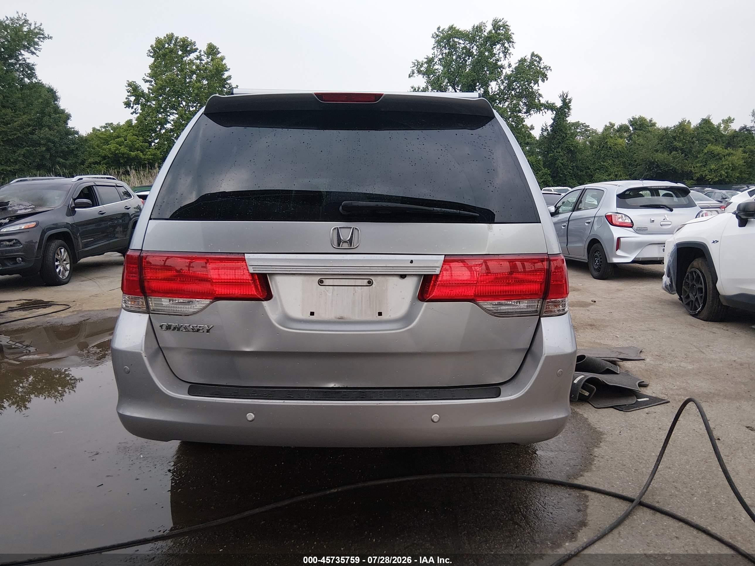 2010 Honda Odyssey Ex-l Silver vin: 5FNRL3H75AB082604