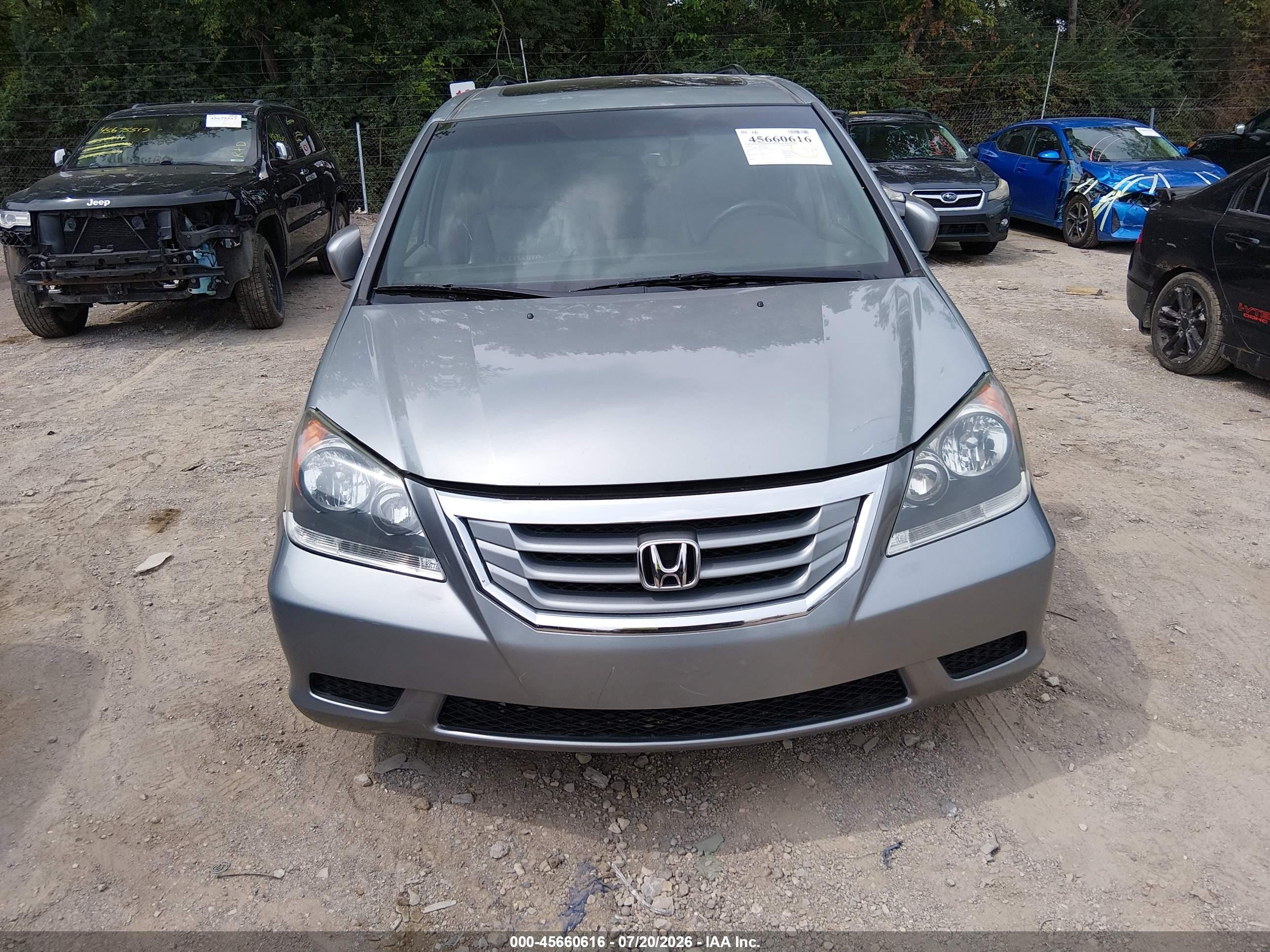 2010 Honda Odyssey Ex-l Silver vin: 5FNRL3H75AB085857